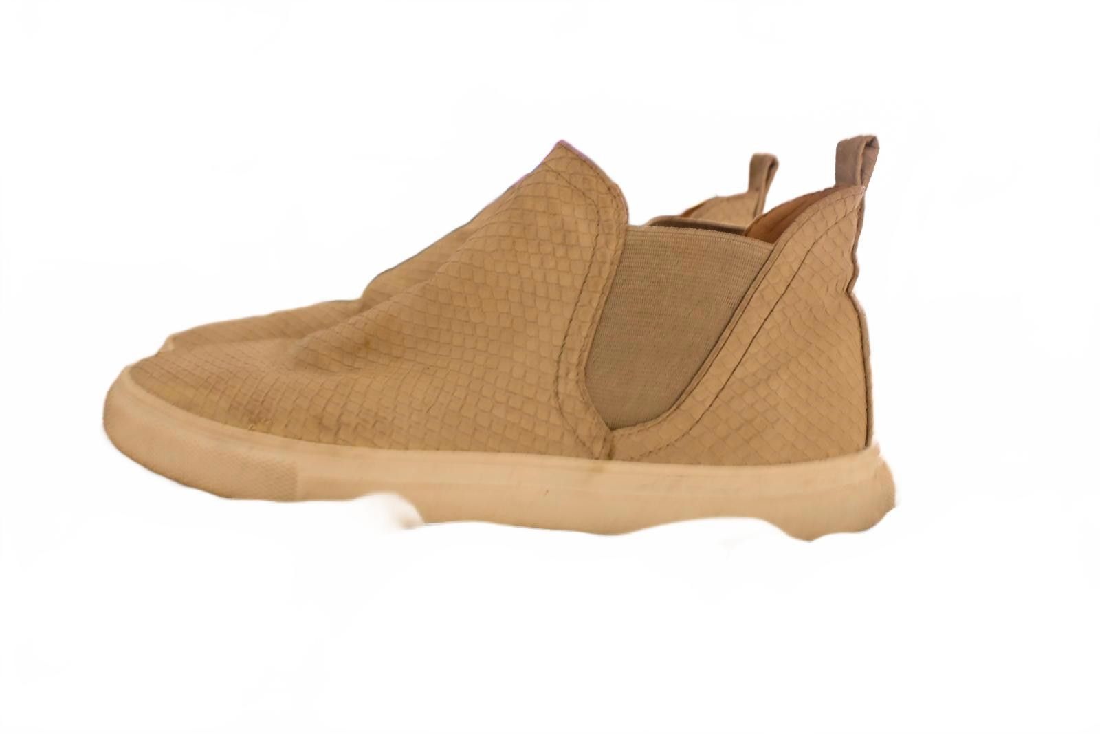Unknown London Beige Slip-On Casual Shoes with Textured Upper Girls 7 Size US 7 / IT 37 - 5 Thumbnail