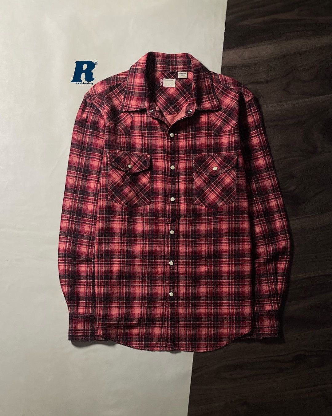 Levi's Flannel Shirt Western Double Pocket LEVIS Size M Size US M / EU 48-50 / 2 - 1 Thumbnail