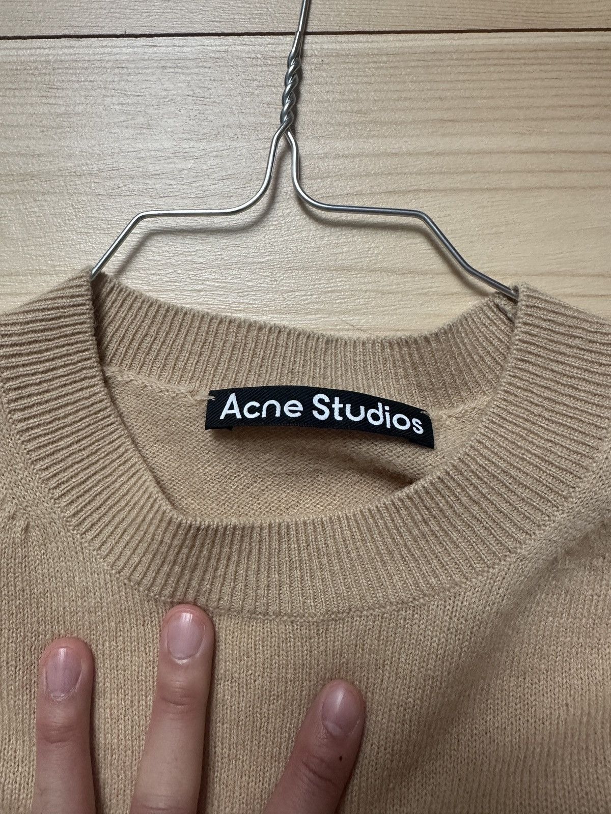 Acne Studios Acne studios Crew Neck Knit Jumper Biscuit Melange Size US S / EU 44-46 / 1 - 3 Thumbnail