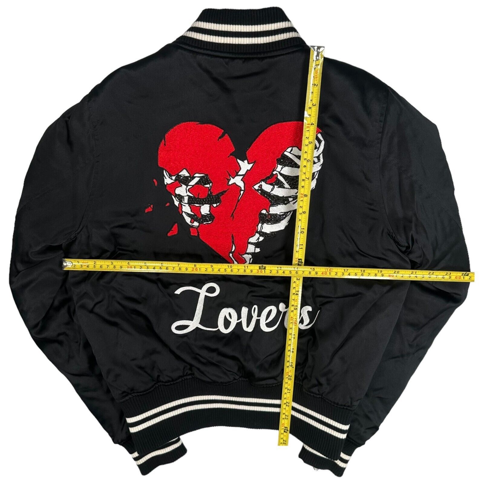 Amiri Amiri Size M Bomber Jacket Black Embroidered Rhinestone Size US M / EU 48-50 / 2 - 3 Thumbnail
