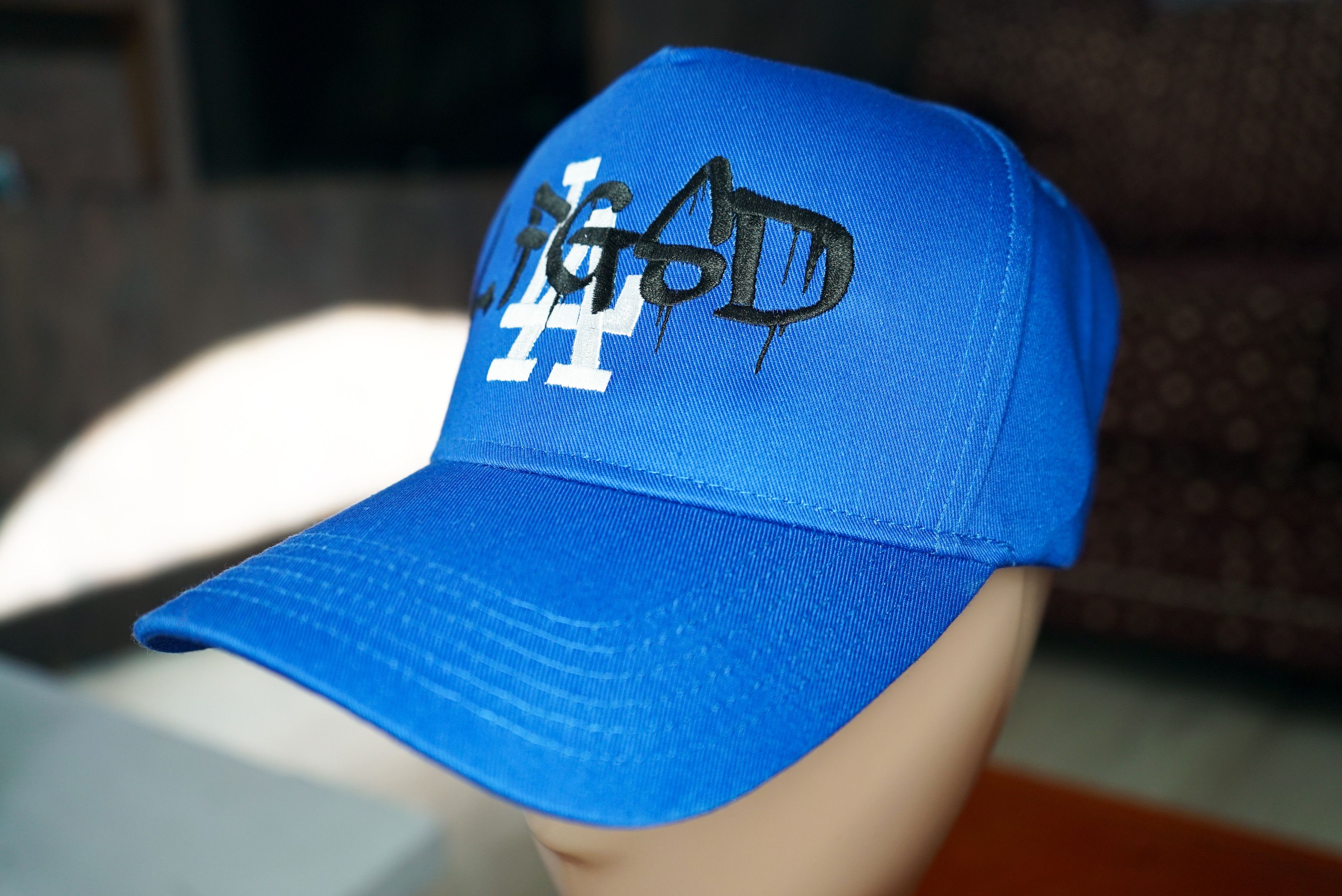 Handmade LFGSD San Diego Padres Graffiti Over Los Angeles Dodgers Hat Size ONE SIZE - 6 Thumbnail