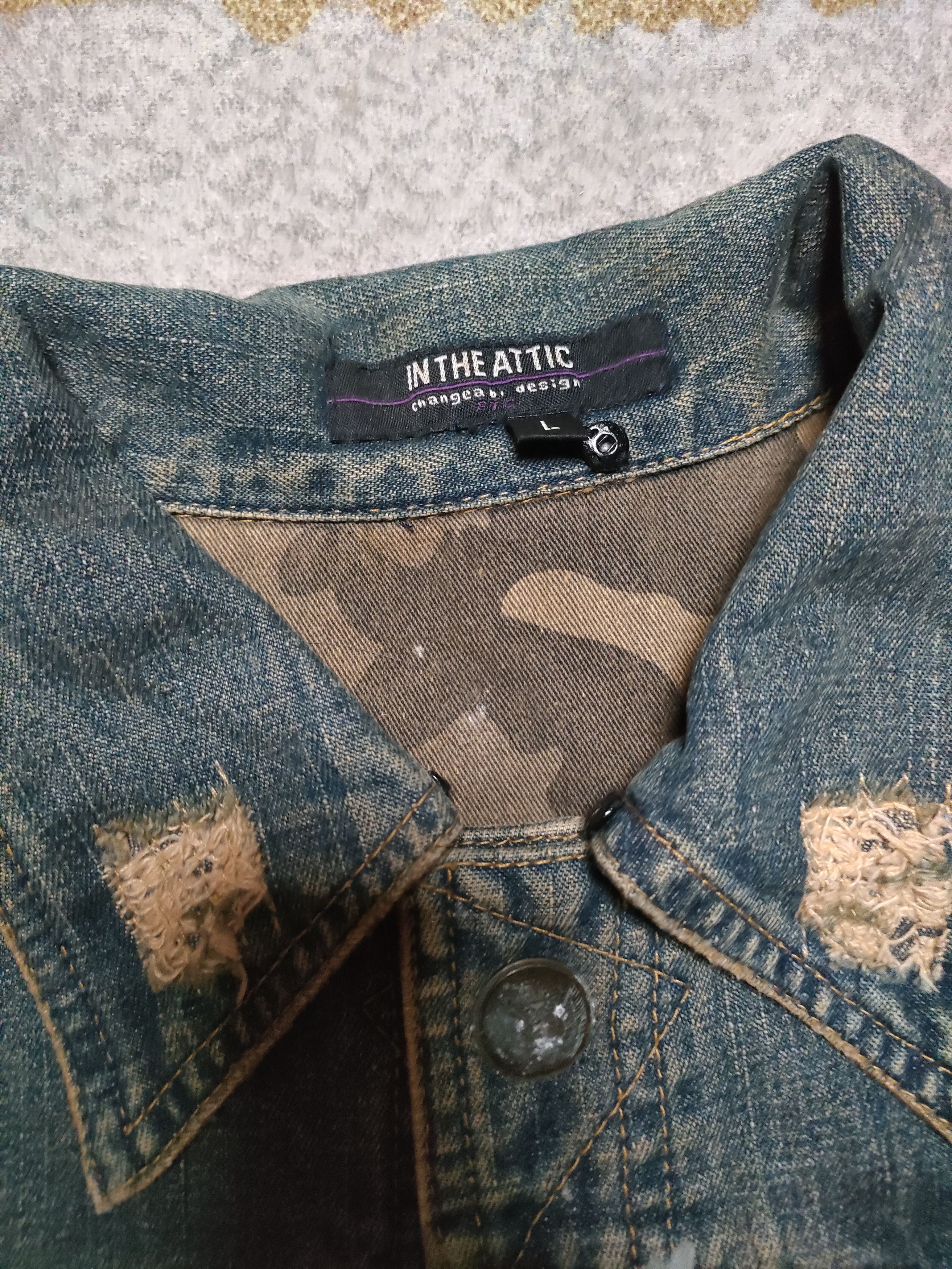 In The Attic In The Attic Distressed Design Denim Jacket Size US M / EU 48-50 / 2 - 6 Thumbnail