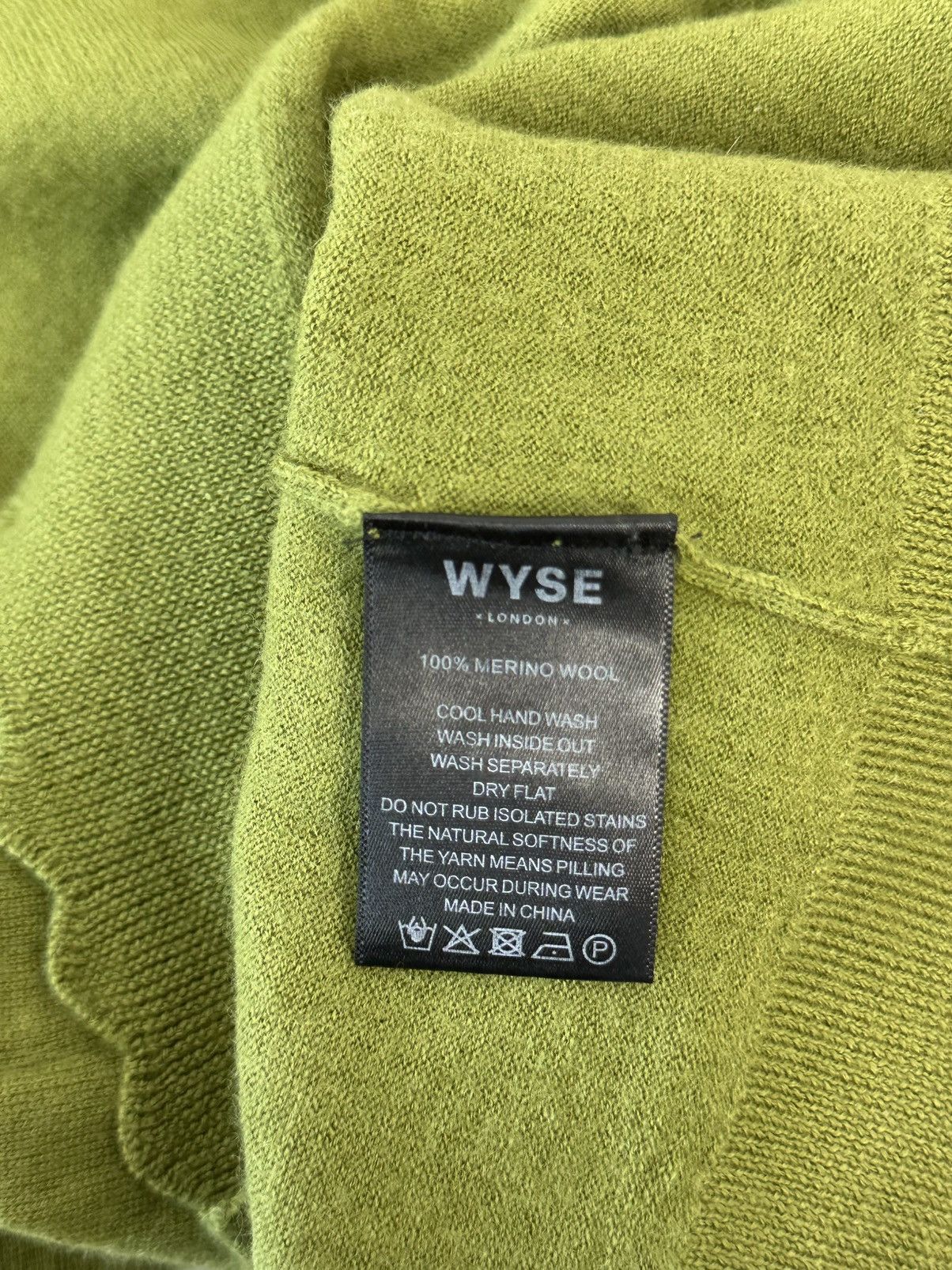 Other Wyse London Wool Green Knit Long Sleeve Women’s Sweater Size S / US 4 / IT 40 - 9 Thumbnail