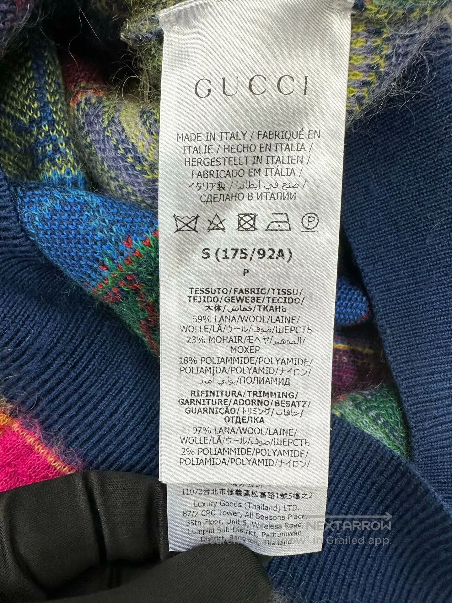 Gucci Guicci Colorful Checkerboard Letter Logo Wool Knit Cardiga Size US S / EU 44-46 / 1 - 4 Thumbnail