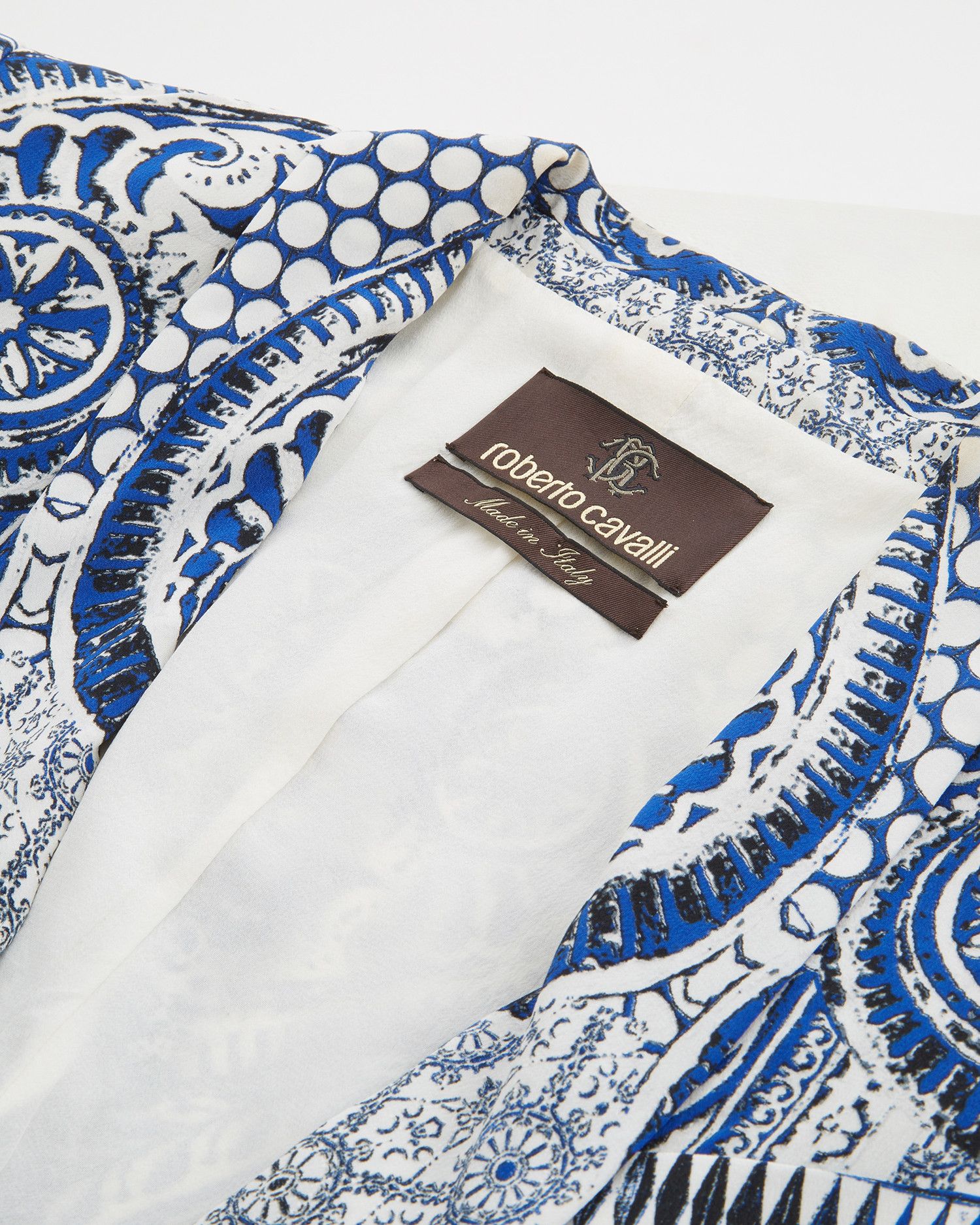 Roberto Cavalli Resort 2014 silk printed blazer Size S / US 4 / IT 40 - 6 Thumbnail