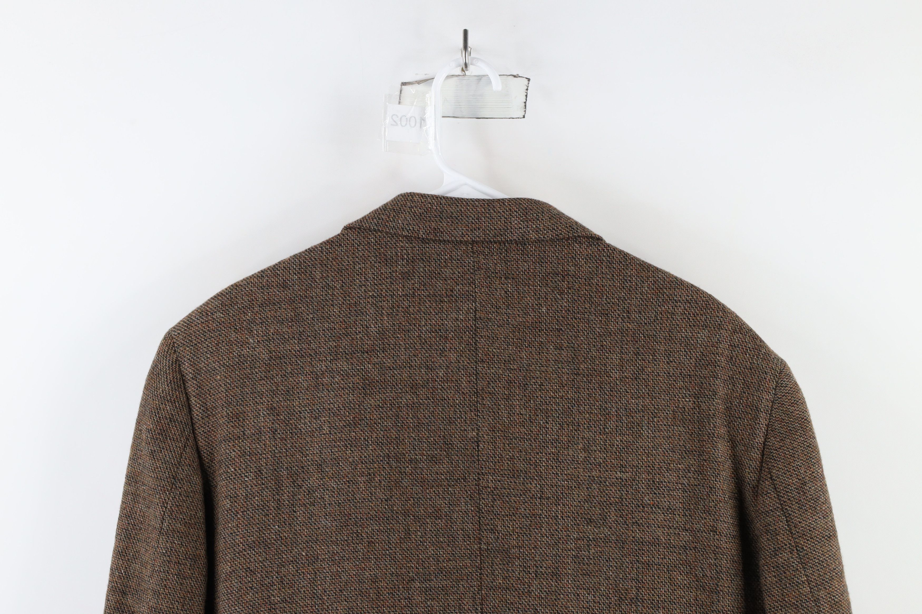 Vintage Vintage 90s Tweed Elbow Patch Strap Collar Blazer Jacket USA Size US XXL / EU 58 / 5 - 14 Thumbnail