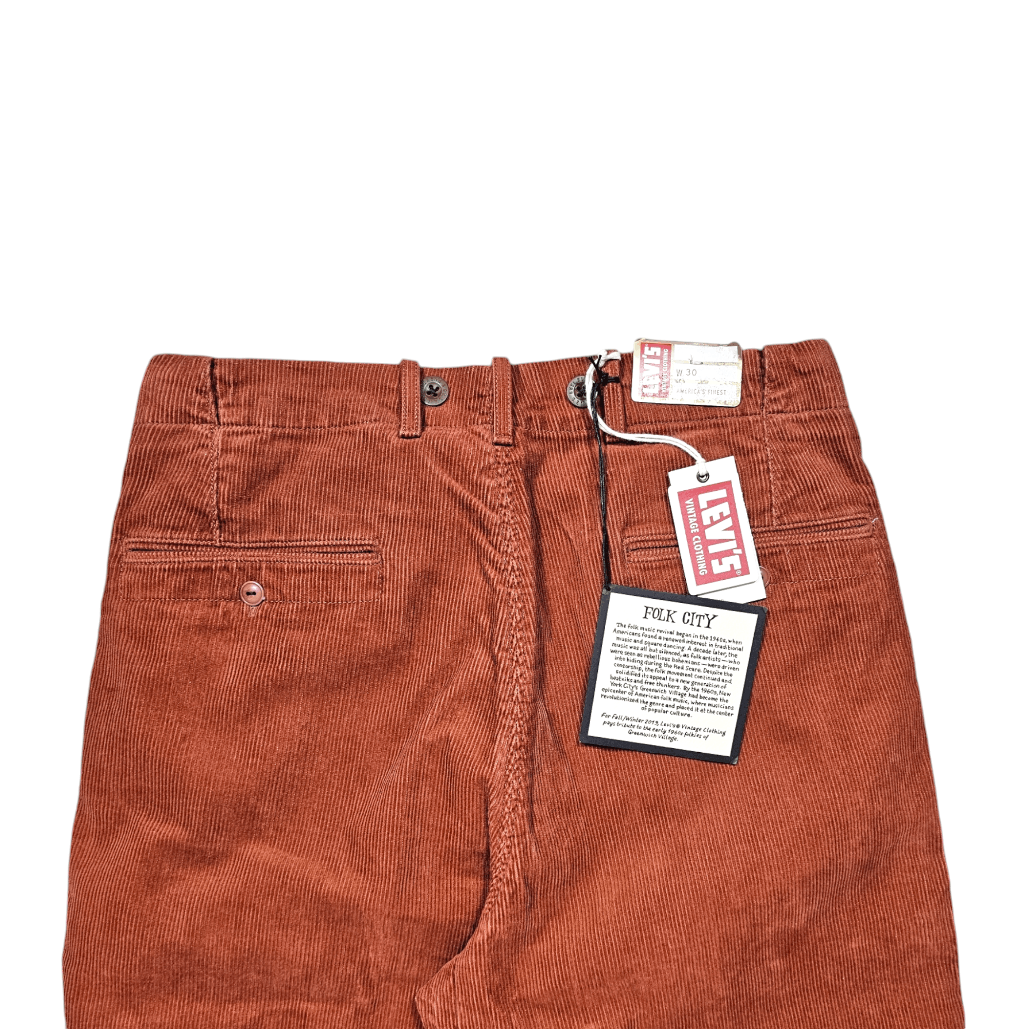 Levi's Vintage Clothing NWT Levi's Vintage Clothing 1919 Cords Pant W30 Repro FW19 Size US 30 / EU 46 - 4 Thumbnail