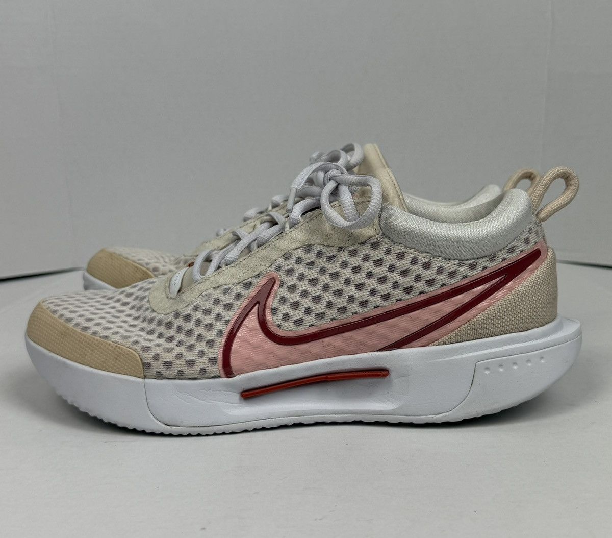 Nike Nike Court Zoom Pro DH0990-261 Running Shoes White Coral Size US 9 / IT 39 - 3 Thumbnail