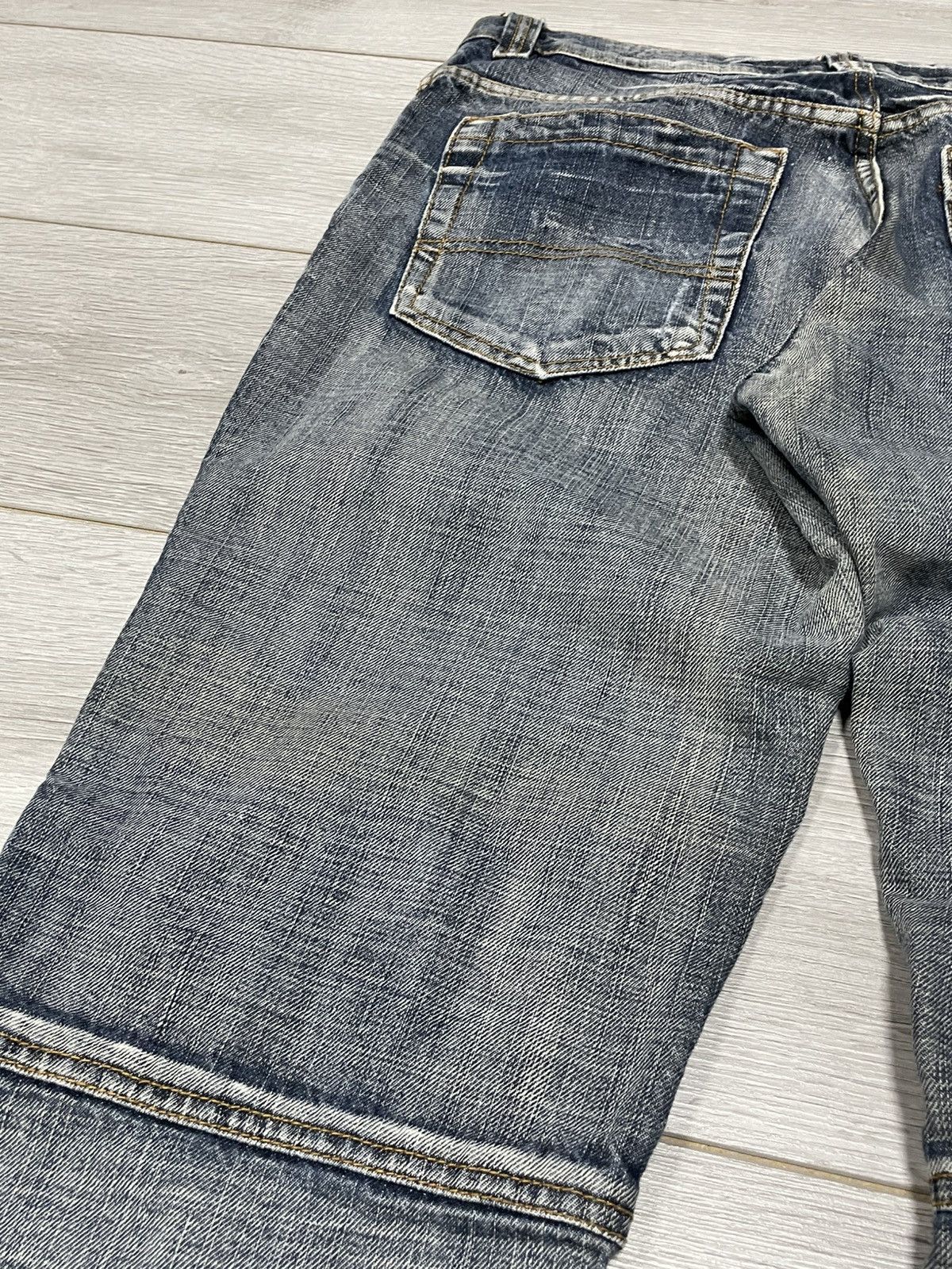 Vintage Avant garde Identical Y2K vintage stripes wide pants jeans Size US 34 / EU 50 - 12 Thumbnail