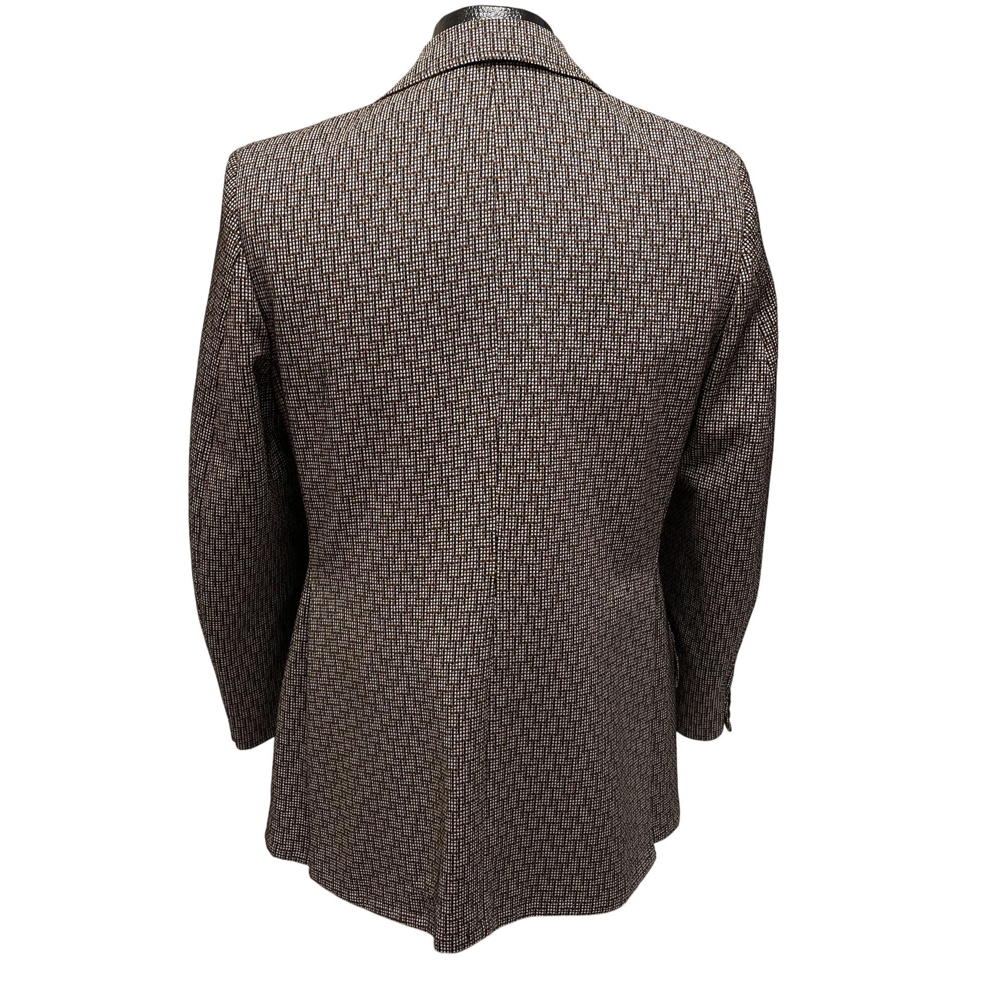 Other Vtg Town & Campus Textured GRID Static Disco Sport Coat Size 38L - 3 Thumbnail