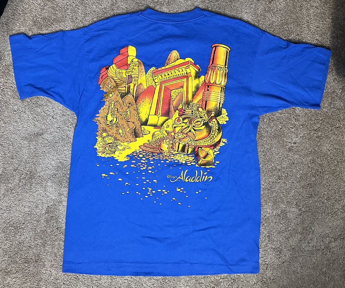 Disney Vintage 90s Disney Aladdin Cave Of Wonders Movie Promo T Size US XL / EU 56 / 4 - 2 Thumbnail