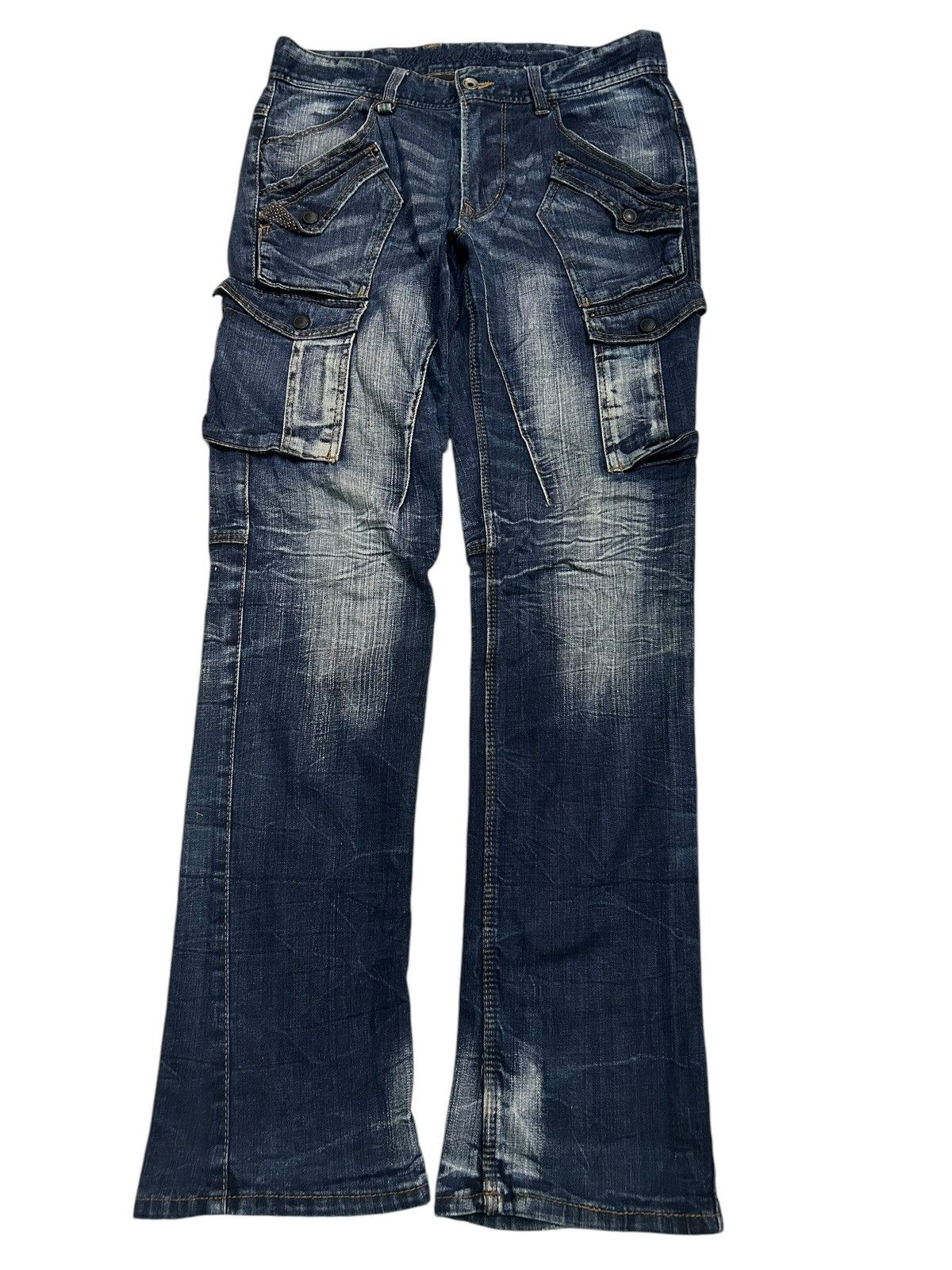 If Six Was Nine × Le Grande Bleu (L.G.B.) × Nicole Club Nicole Club For Men MultiPocket Punk Style Distressed Jeans Size US 32 / EU 48 - 5 Thumbnail
