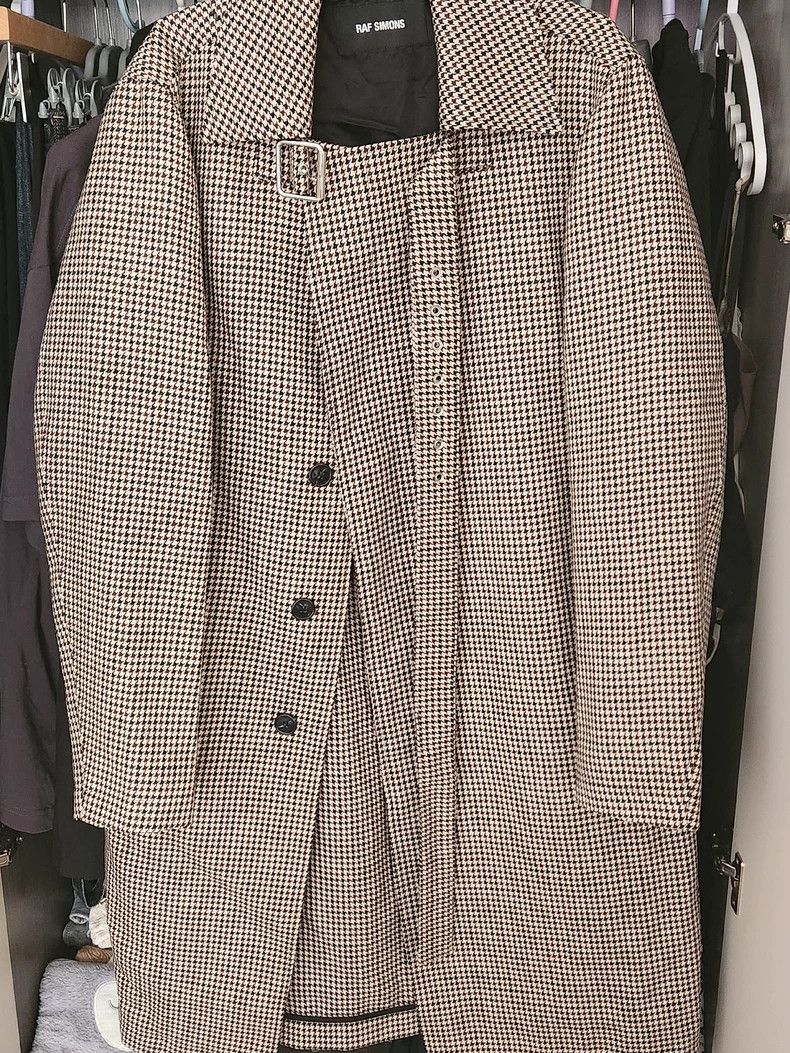 Raf Simons Raf simons 17ss checkered wool coat Size US S / EU 44-46 / 1 - 1 Thumbnail