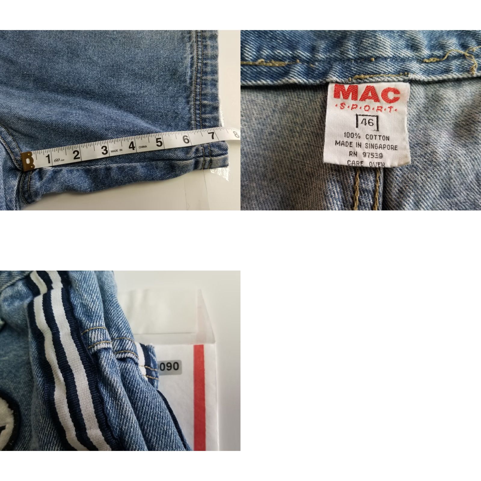 Vintage VINTAGE Mac Sport Jean Shorts Blue Denim Size Men's 46 Size US 30 / EU 46 - 8 Thumbnail