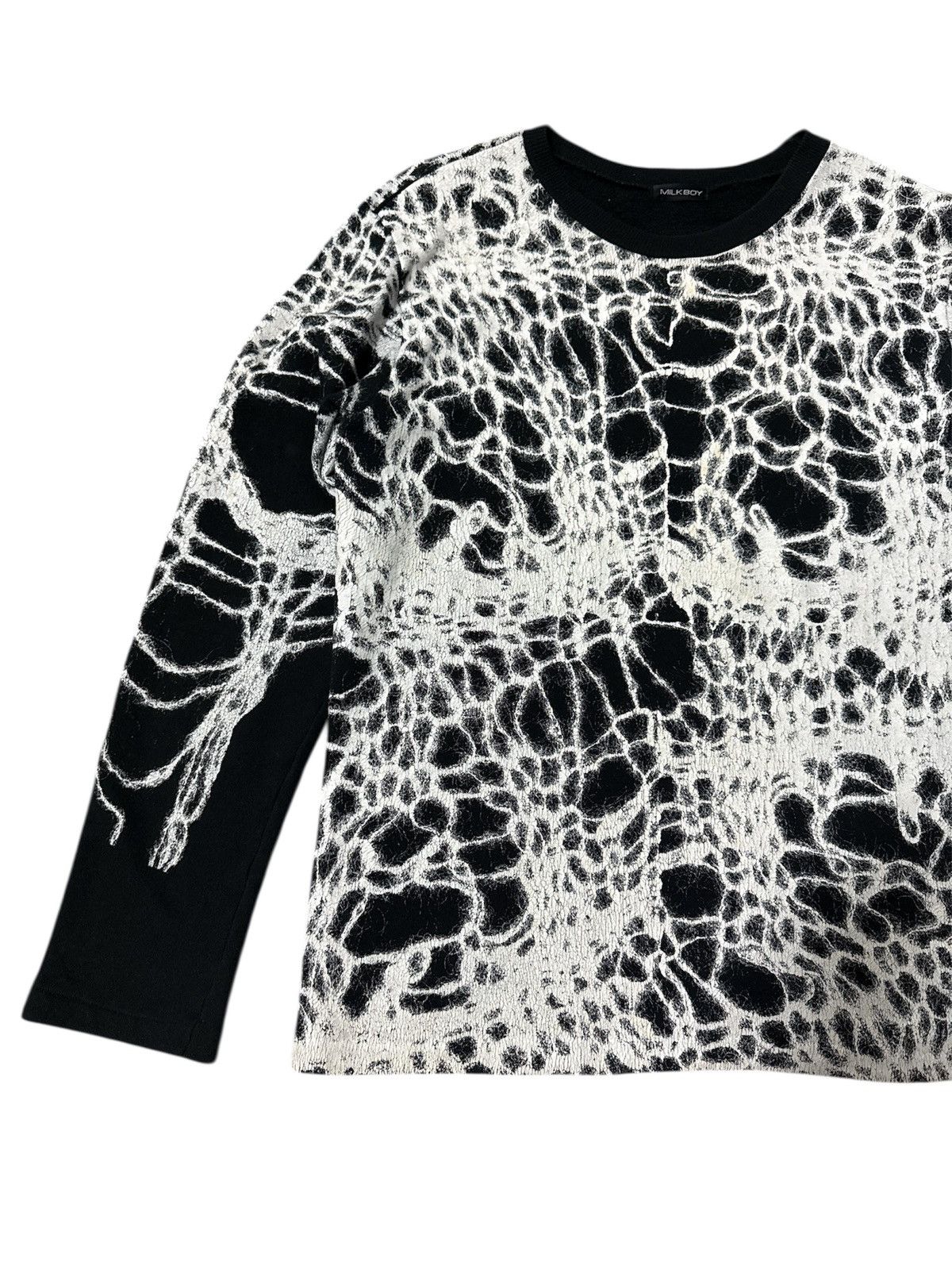 If Six Was Nine 2000s Milkboy 'SPIDER-WEB' Pattern long sleeve Size US M / EU 48-50 / 2 - 3 Thumbnail
