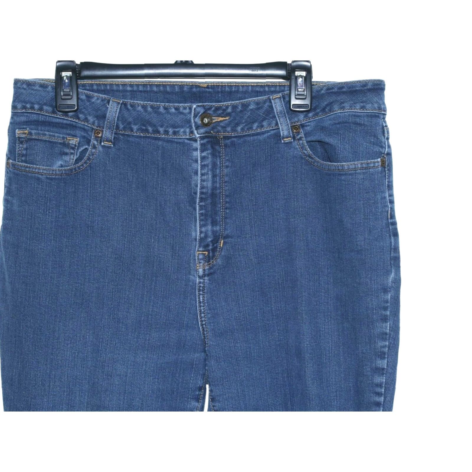 Vintage LL Bean Classic Fit Straight Leg Denim Jeans Women's 16 Blue 32X27 Size 38" / US 16 / IT 52 - 3 Thumbnail