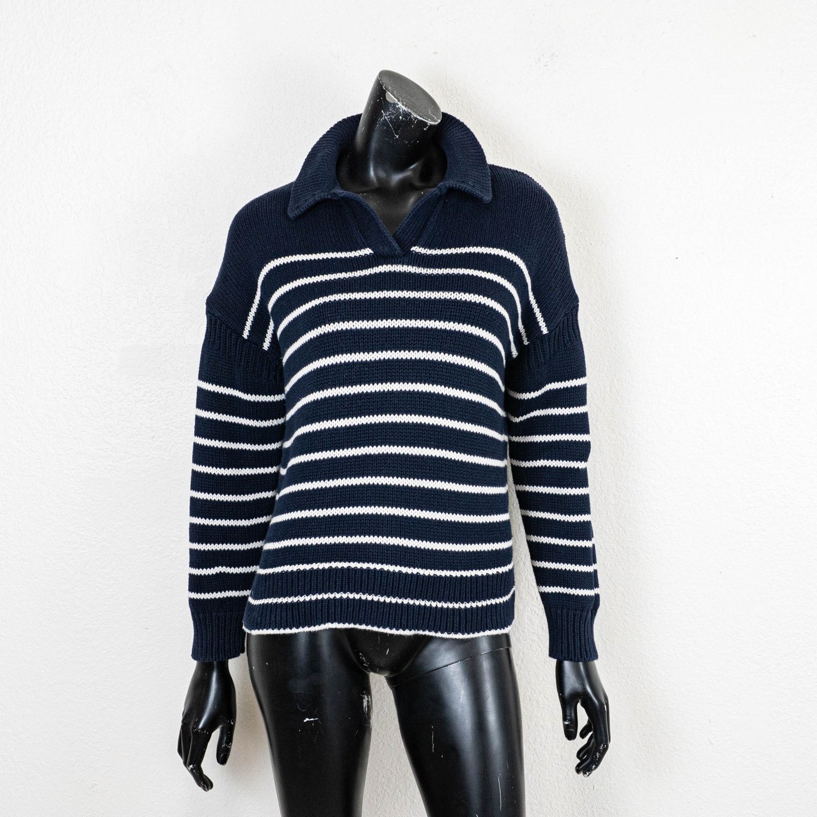 Alex Mill ALEX MILL Jacques Pullover polo sweater cotton knit sz M Size M / US 6-8 / IT 42-44 - 2 Thumbnail