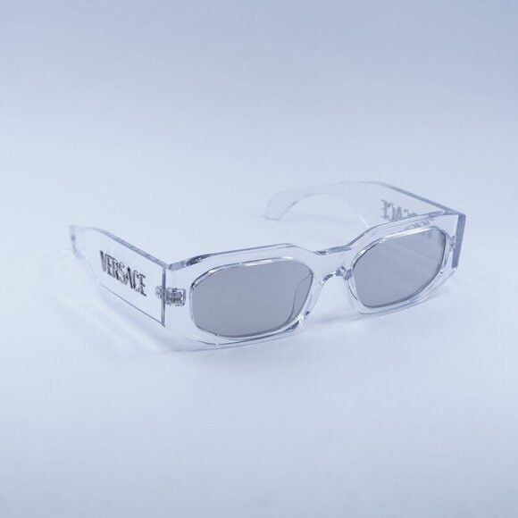 Versace Versace VE4489U 148/8V Sunglasses Transparent Rectangle Fram Size ONE SIZE - 6 Thumbnail