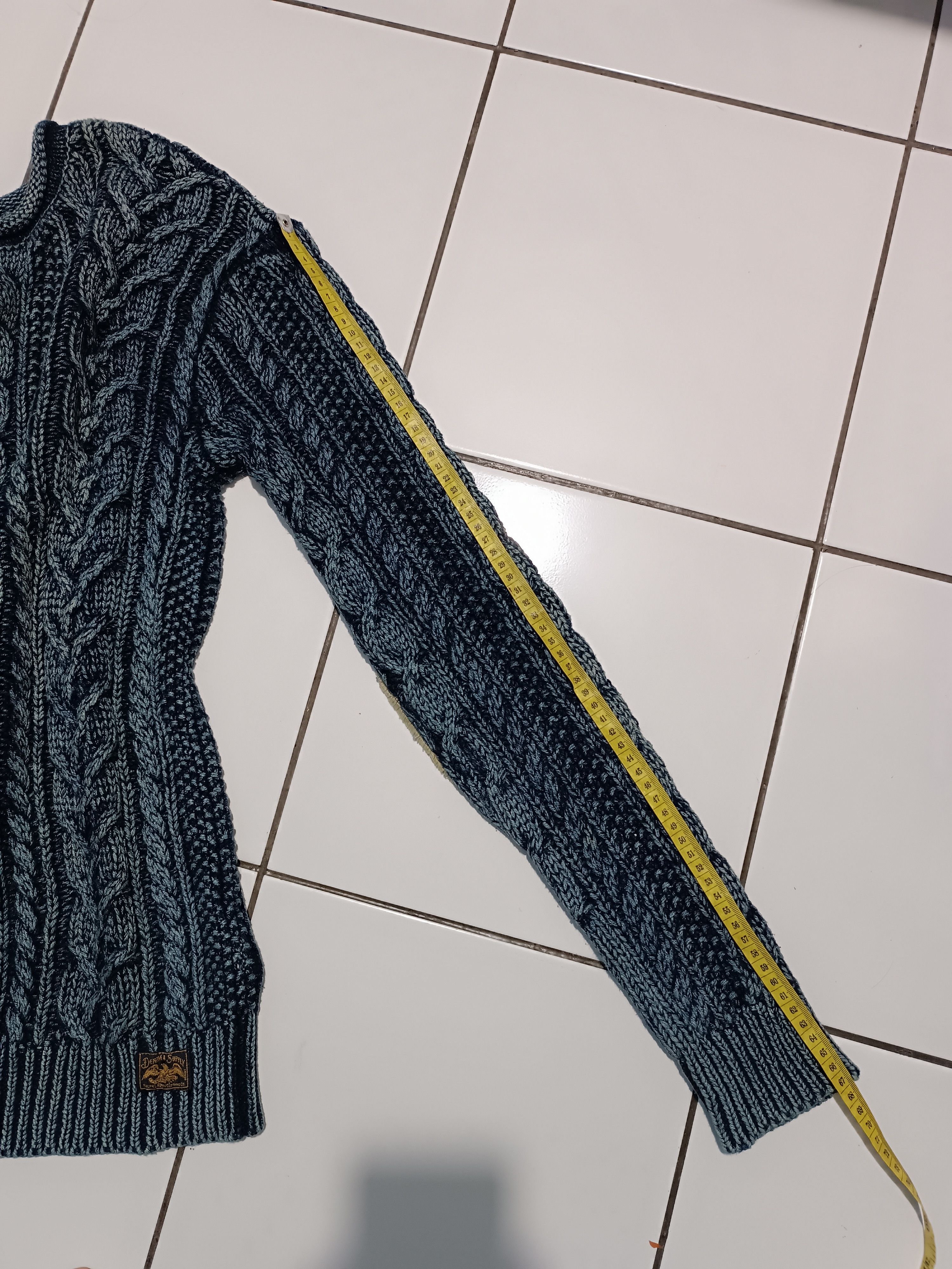 Denim & Supply Ralph Lauren Sweater Knit Indigo Dyed Wash Elbow Patch Denim Size US M / EU 48-50 / 2 - 14 Thumbnail