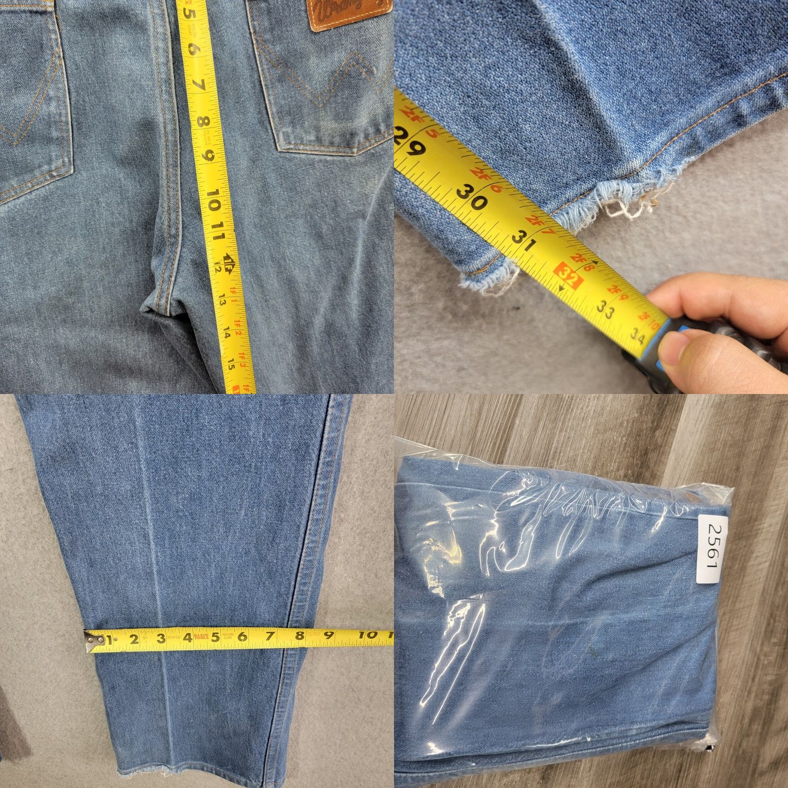 Wrangler Wrangler Jeans Bootcut 38 x 33 Denim Cowboy Western 945NAV Men’s Regular Blue Denim Size 38 33 Boots Cowboy Western Workwear Jeans Mens Size US 38 / EU 54 - 9 Thumbnail