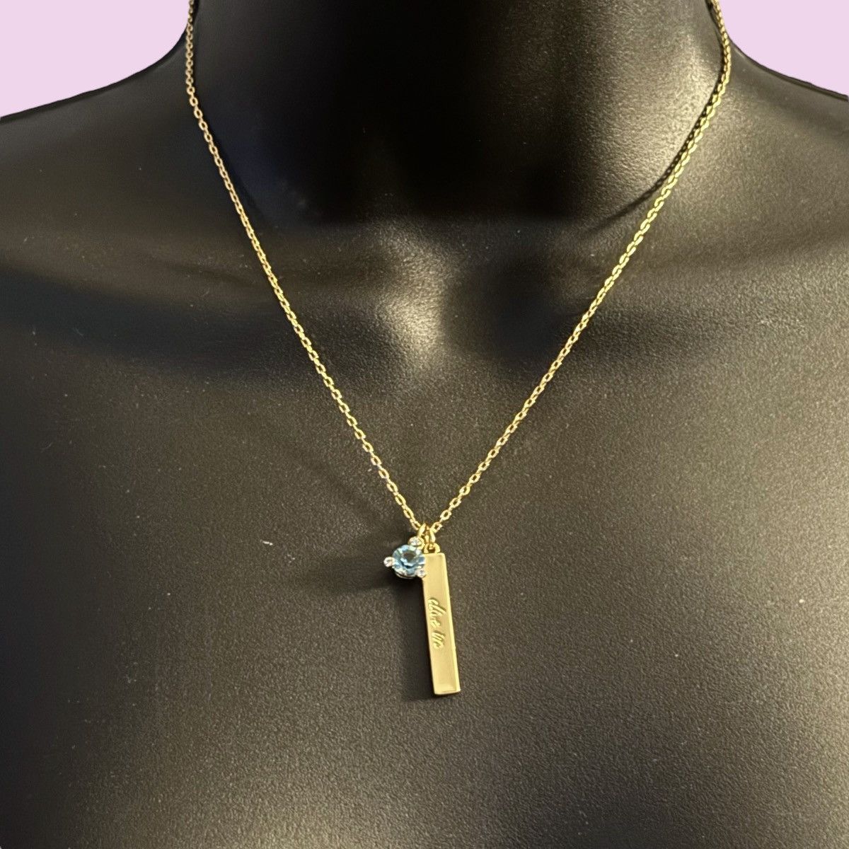 Kate Spade Kate Spade Dive In bar and Aquamarine pendant necklace Size ONE SIZE - 1 Thumbnail