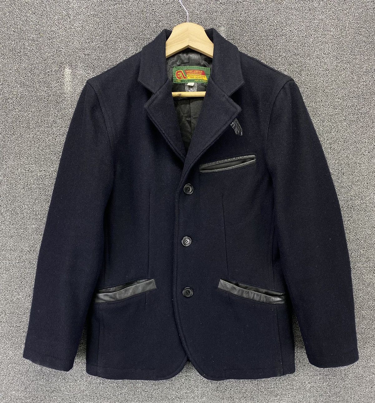 Vintage Vintage Export Leather Garments Wool Jacket Size S / US 4 / IT 40 - 1 Thumbnail
