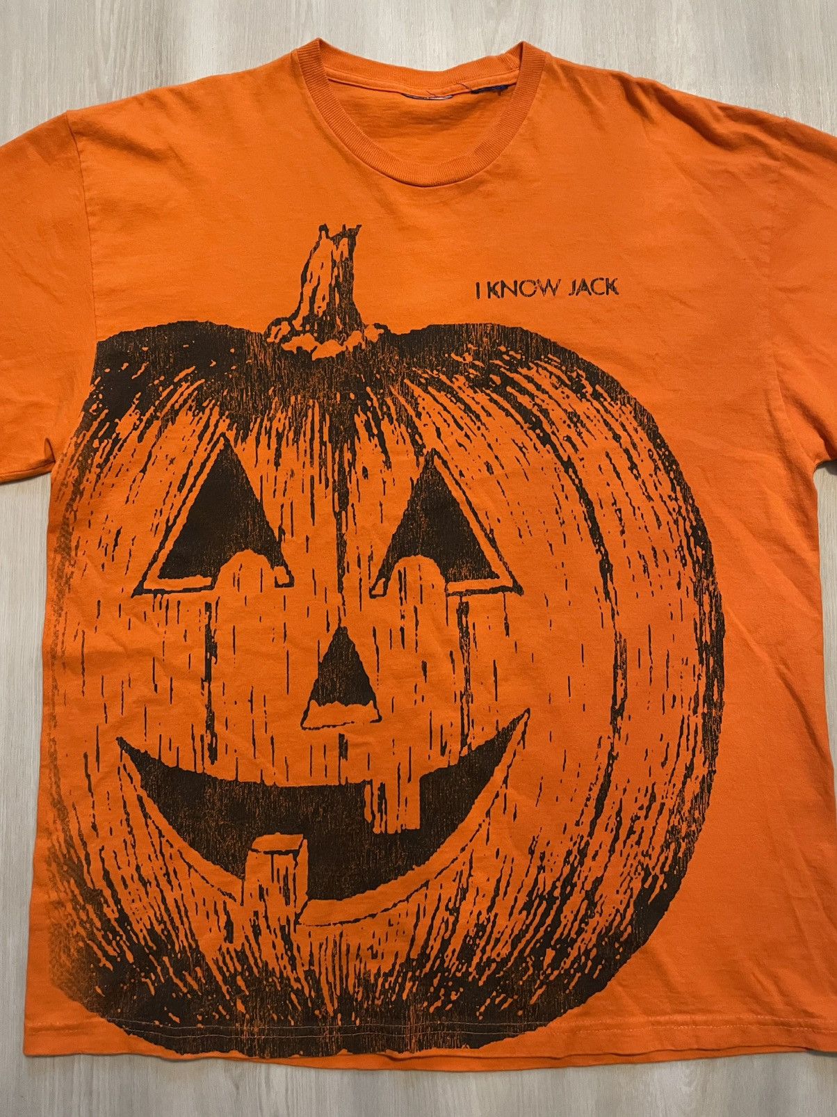 Vintage Vintage Jack O Lantern Halloween Pumpkin T Shirt USA Sz XL Size US XL / EU 56 / 4 - 2 Thumbnail