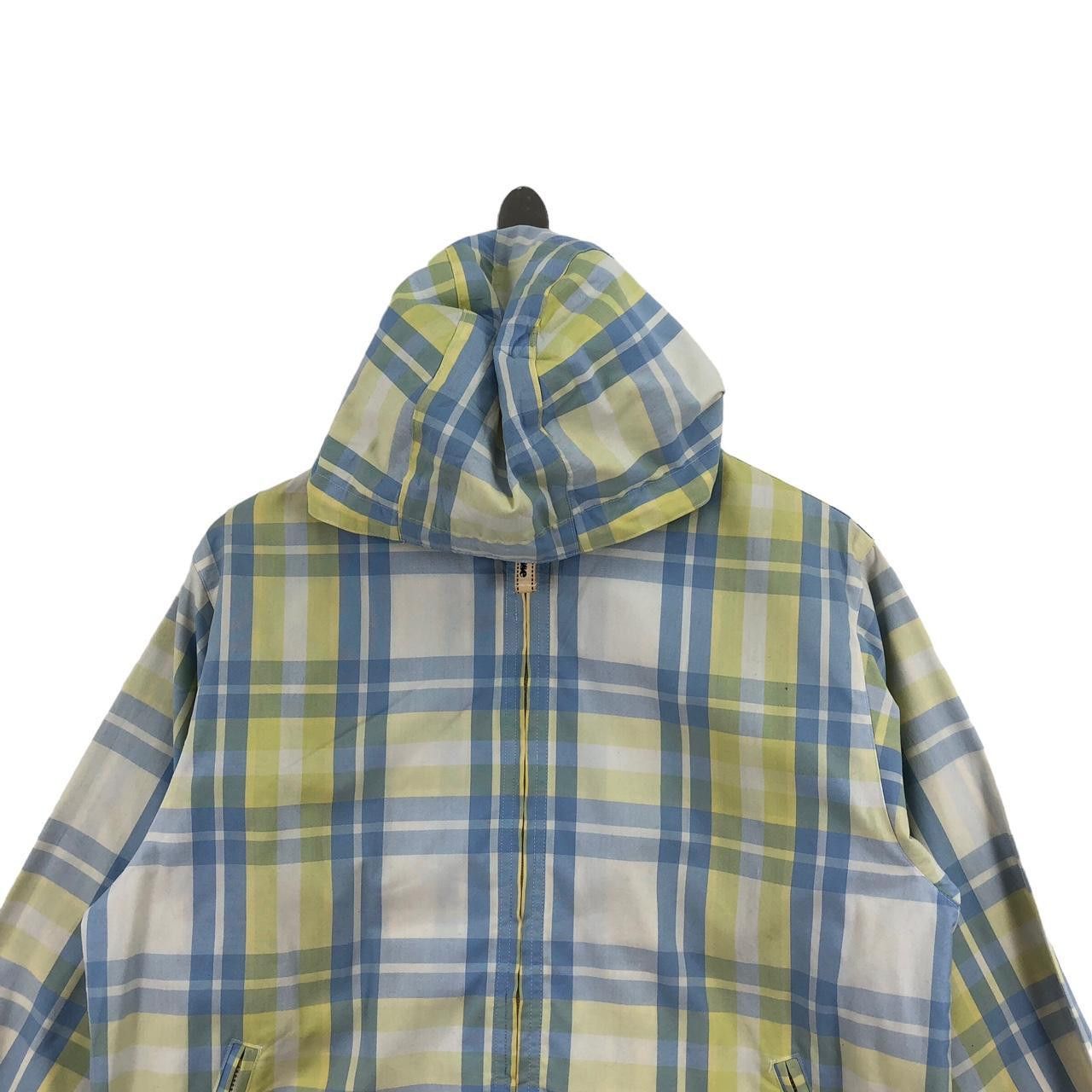 Ellesse Vintage ELLESSE Check Tartan Hooded Bomber Jacket Size M / US 6-8 / IT 42-44 - 3 Thumbnail