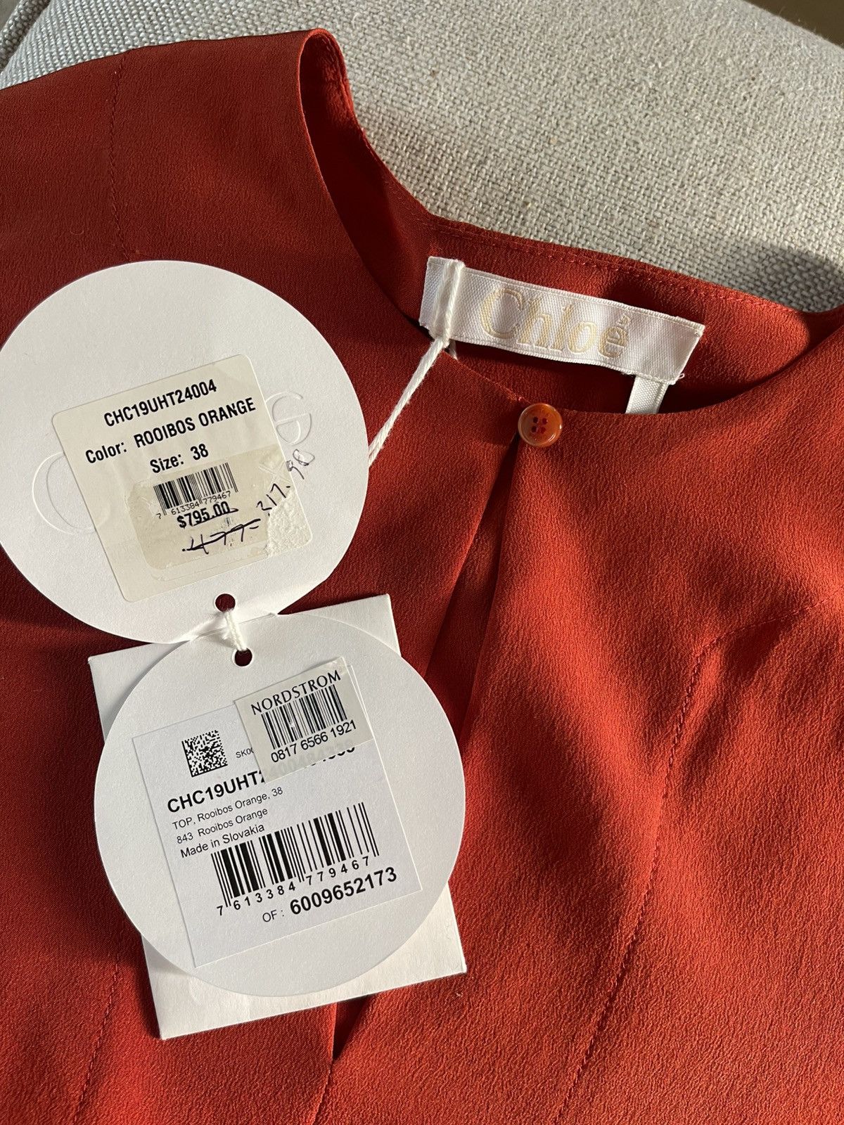 Chloe Chloe silk blouse 38 NWT $750 Size S / US 4 / IT 40 - 6 Thumbnail