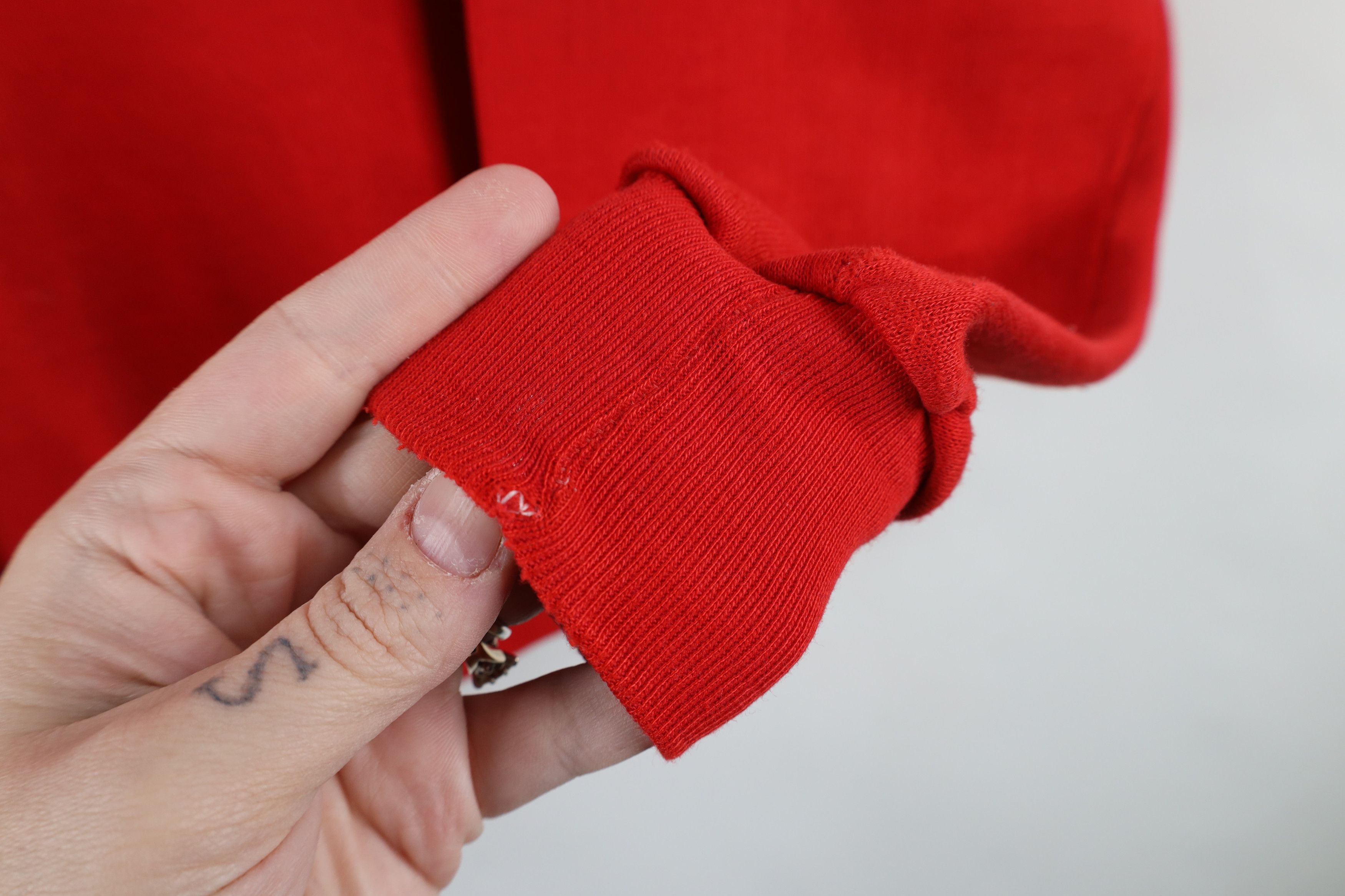 Russell Athletic × Vintage Vintage 70s Russell Athletic Crewneck Sweatshirt Red USA Size S / US 4 / IT 40 - 7 Thumbnail
