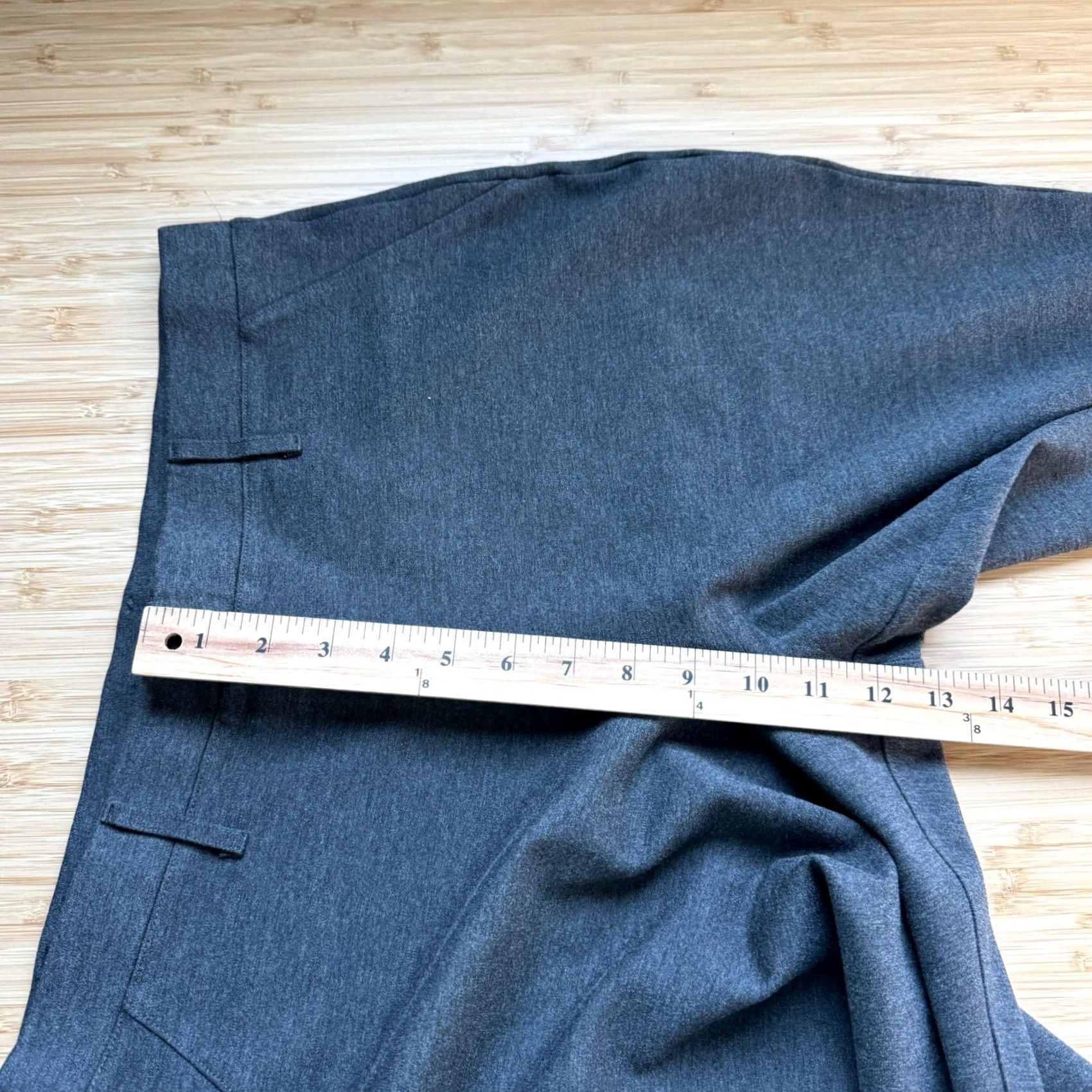 Quince Quince Pants Charcoal Grey Womens Size L Straight Leg Ultra-Stretch Ponte Size 36" / US 14 / IT 50 - 5 Thumbnail