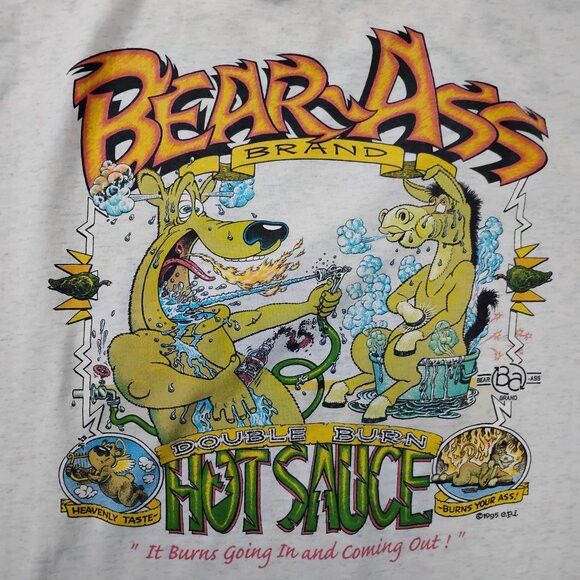 Other Vintage Bear Ass Brand Hot Sauce T-Shirt Size US XL / EU 56 / 4 - 1 Thumbnail