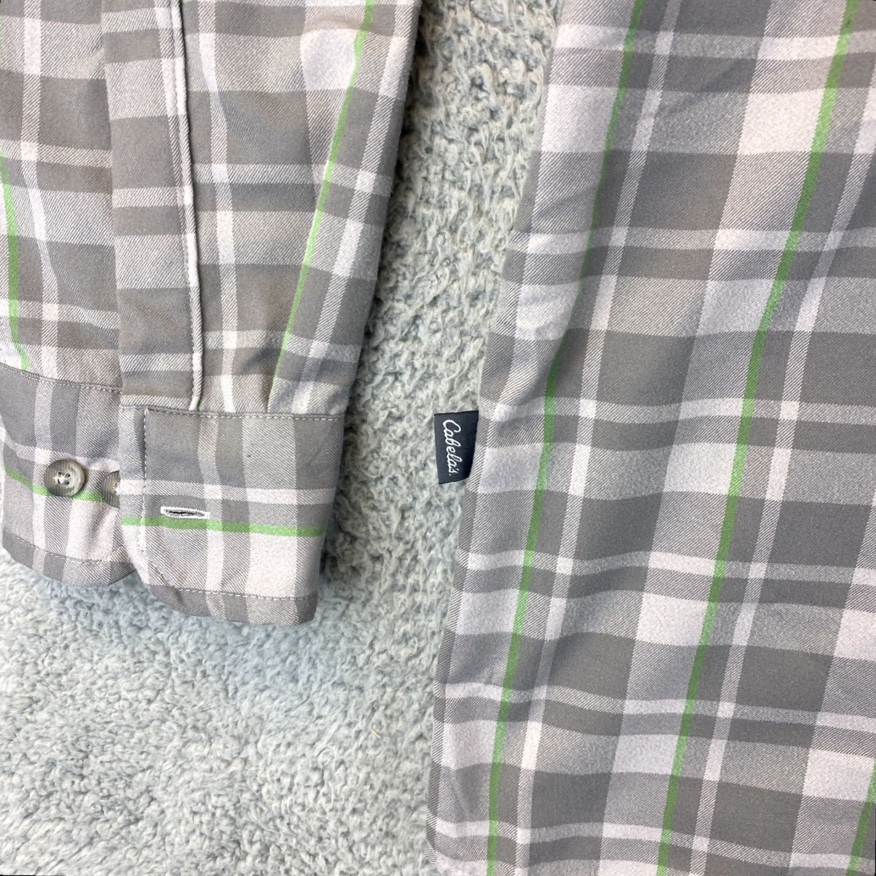 Vintage CABELA'S Men Tall LT Button Down Shirt Gray Plaid 16-36 Big & Tall Dress Shirt Mens Size US L / EU 52-54 / 3 - 4 Thumbnail