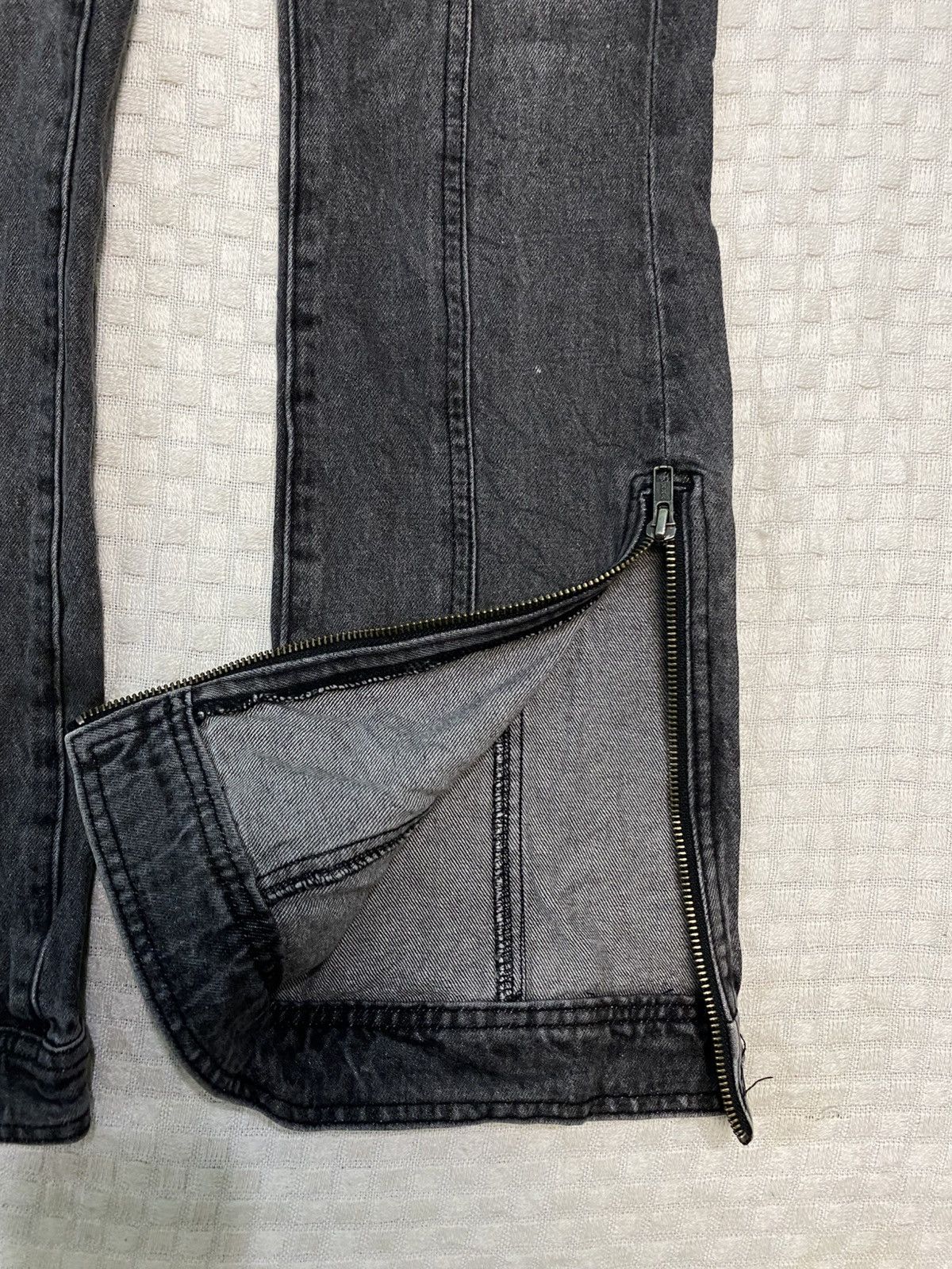 If Six Was Nine Xgirl Sich Color Ripped Distress jean denim zipped wide leg Size US 26 / EU 42 - 6 Thumbnail