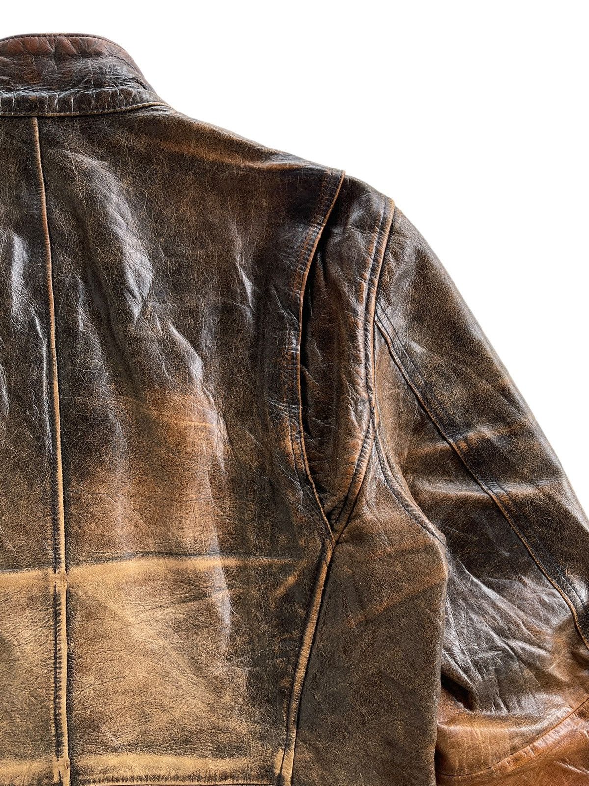 Japanese Brand Cafe Racer Biker Buffalo Leather Jacket Size US M / EU 48-50 / 2 - 15 Thumbnail
