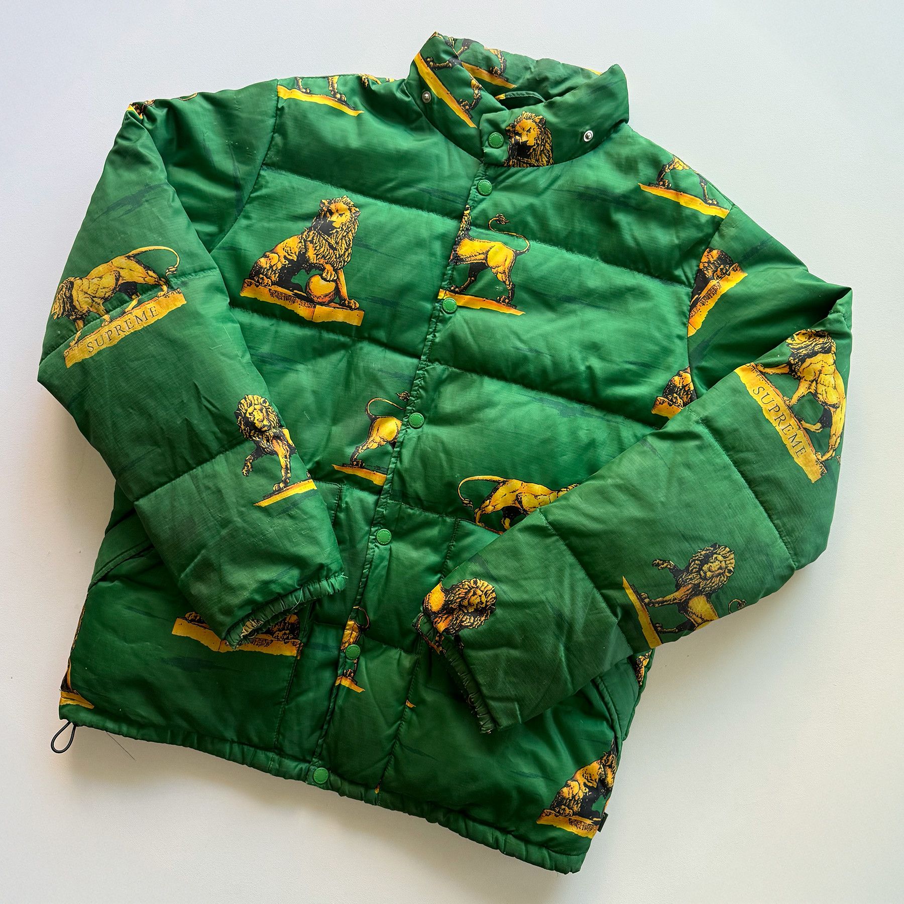 Supreme FW13 Lions Puffy Down Jacket Size US L / EU 52-54 / 3 - 4 Thumbnail