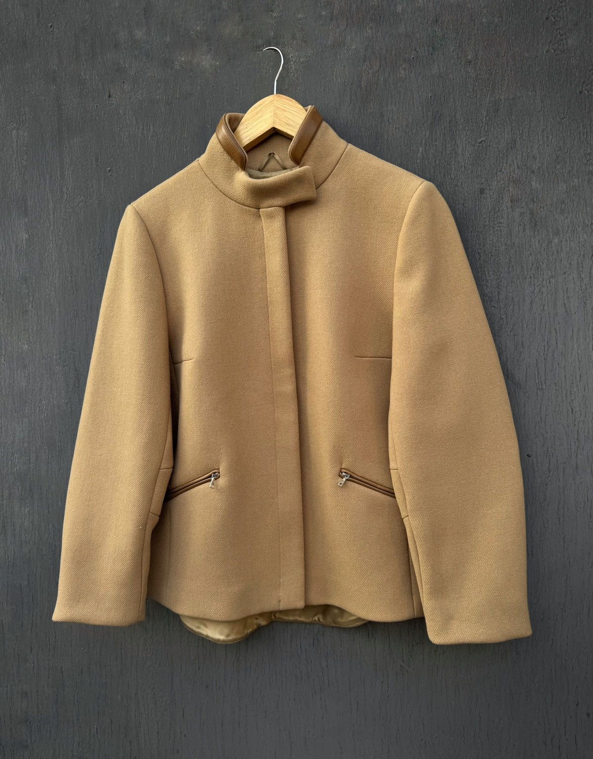 Prada Prada Vintage AW99 Camel Wool Jacket size 44 Size M / US 6-8 / IT 42-44 - 4 Thumbnail