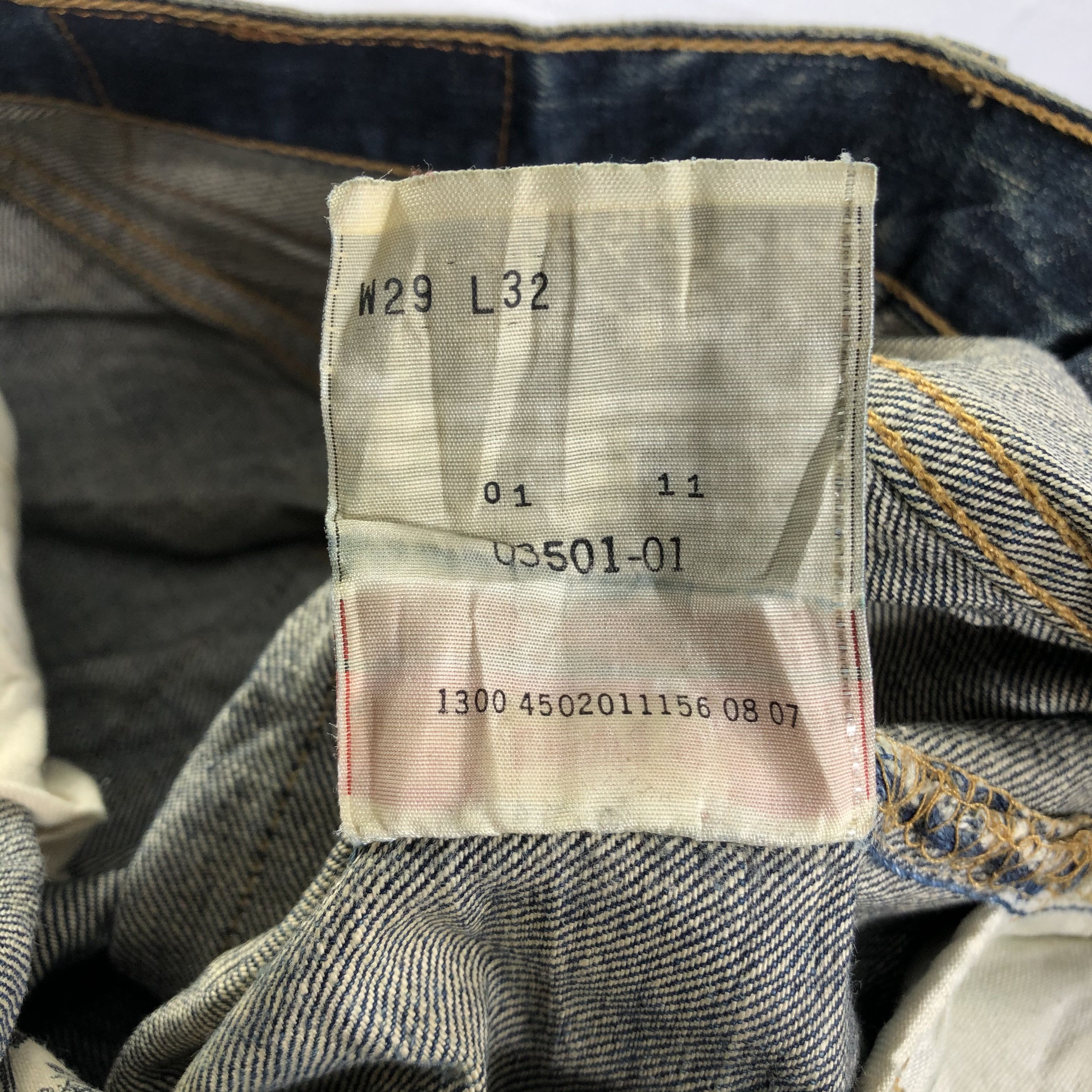 Levi's Vintage Levis 501 Jeans-J4076 Size US 29 - 12 Thumbnail