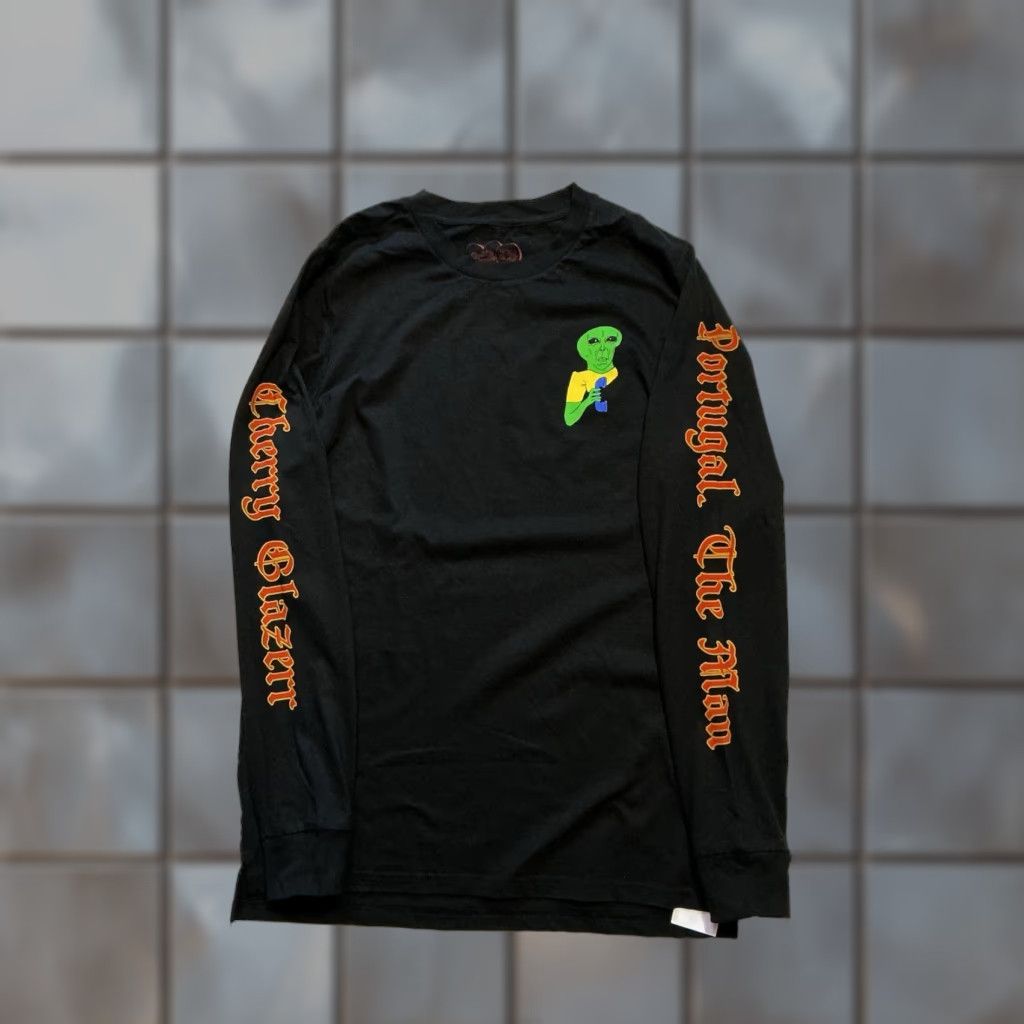 Vintage Cherry Glazerr Portugal The Man Official Merch Alien Rock Band L/S T-Shirt Black S Mens Size US S / EU 44-46 / 1 - 1 Thumbnail