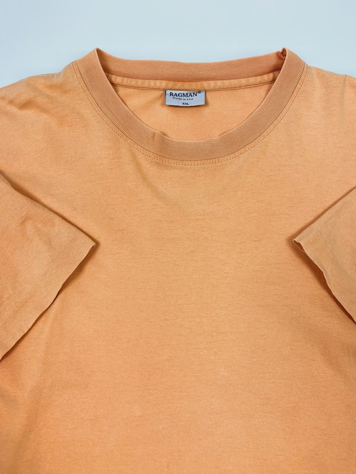 Other 1990’s Vintage Ragman Peach Boxy Blank Single Stitch Tee Size US XXL / EU 58 / 5 - 2 Thumbnail