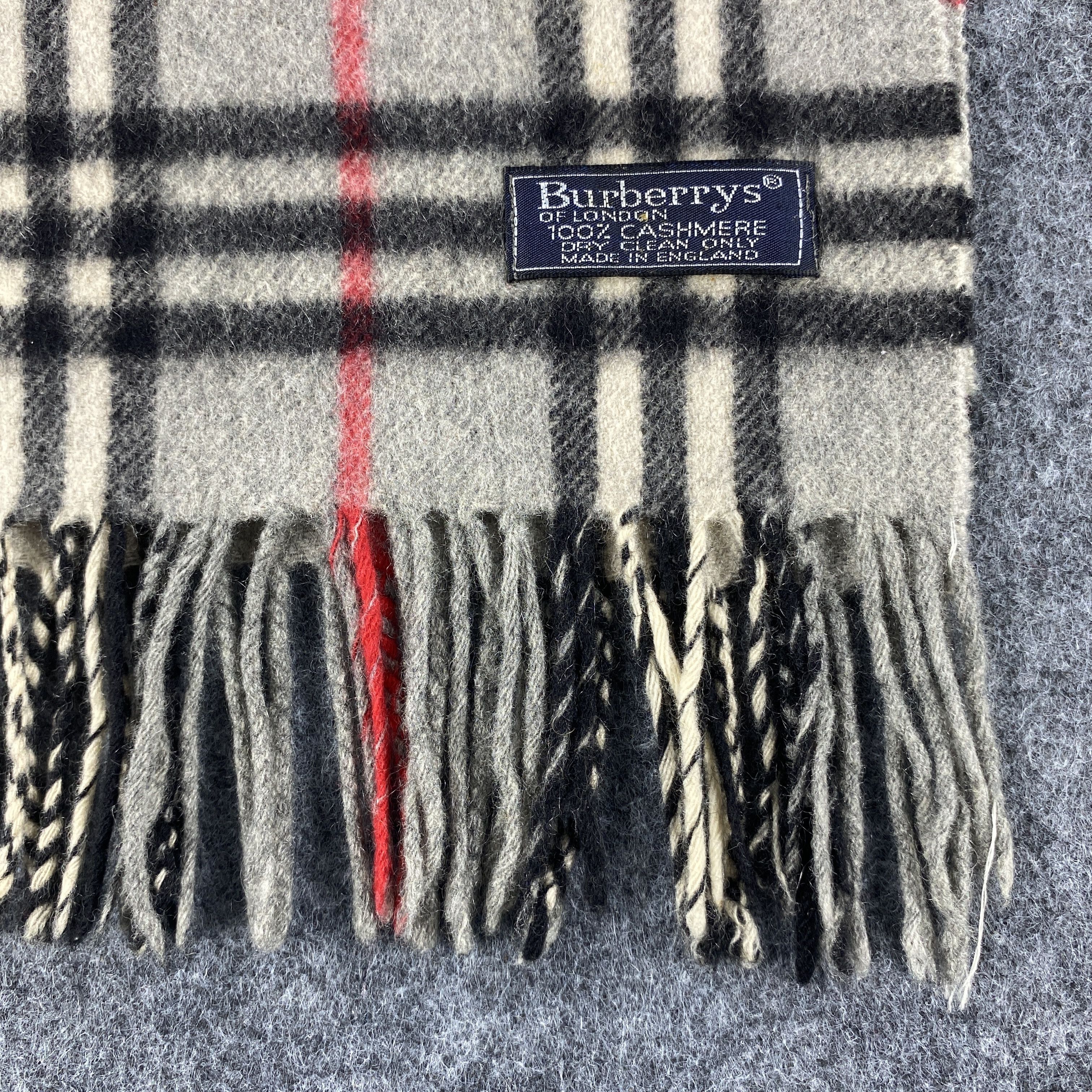 Burberry × Vintage Burberrys Scarf # D477 # Muffler # Neckwear Size ONE SIZE - 3 Thumbnail