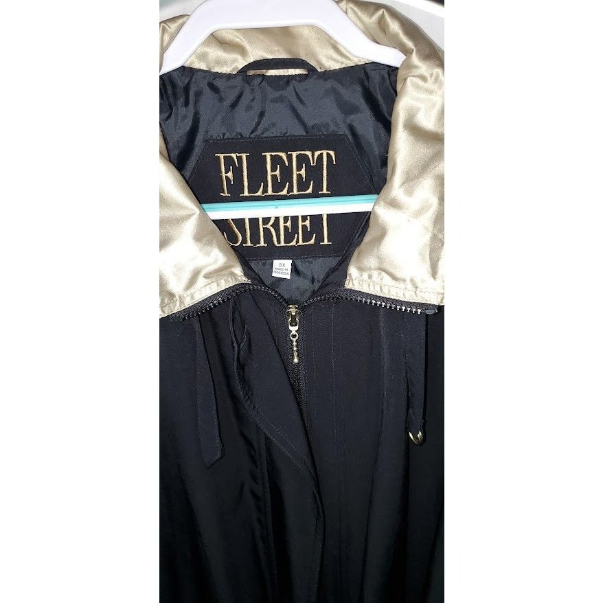 Other Fleet Street Black Gold Long Jacket Size 3X Size 3XL / US 20-22 - 3 Thumbnail