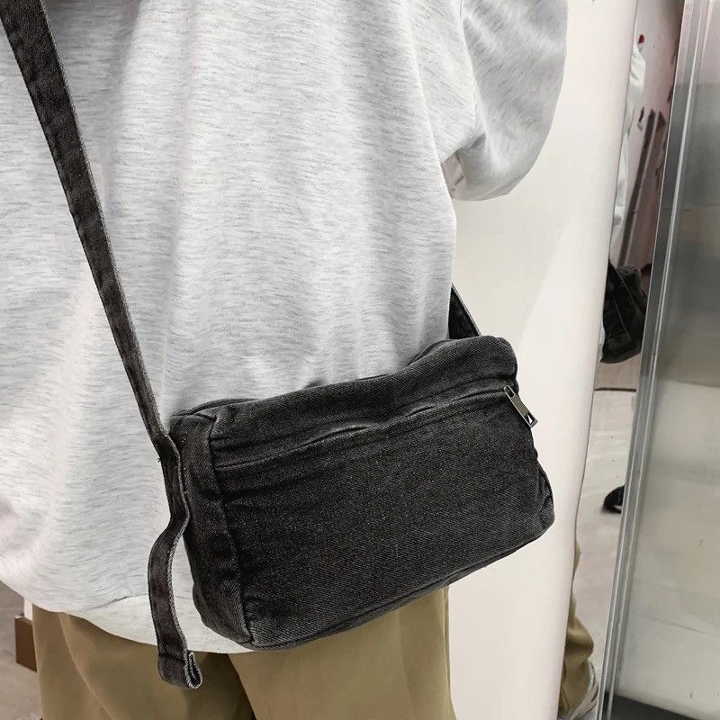 Japanese Brand Denim Unisex Bag Size ONE SIZE - 3 Thumbnail