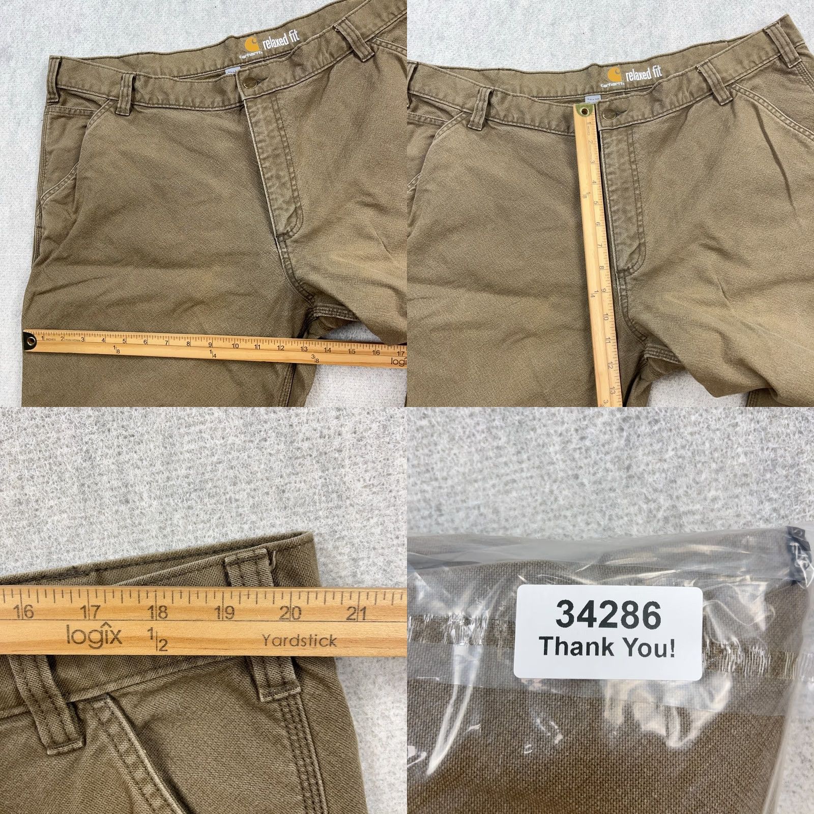 Carhartt Carhartt Pants Men 42x30 Carpenter Duck Canvas Baggy Faded Distressed Relaxed - Used Size US 42 / EU 58 - 9 Thumbnail