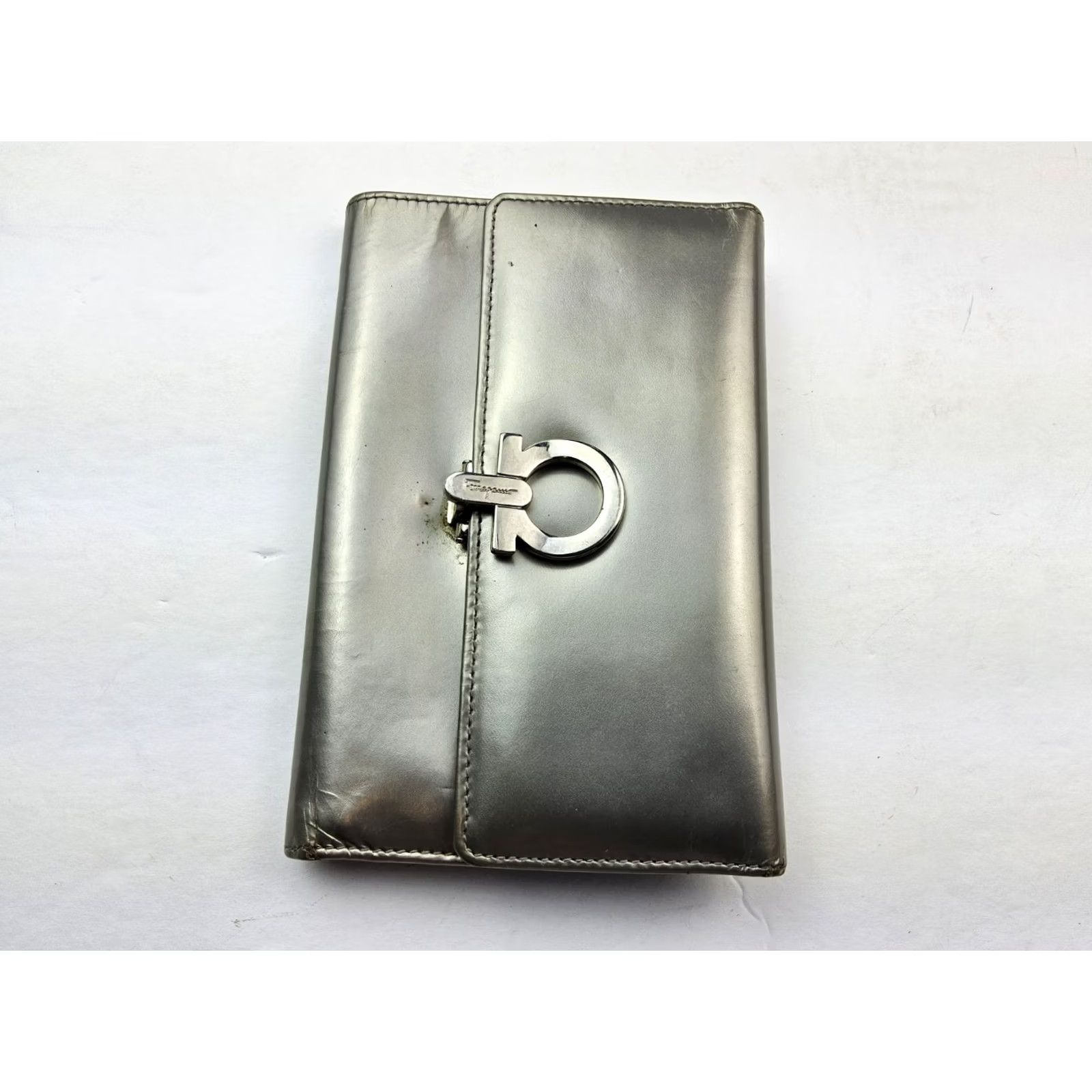 Salvatore Ferragamo Salvatore Ferragamo Wallet Silver Metallic Folding Women Size ONE SIZE - 3 Thumbnail