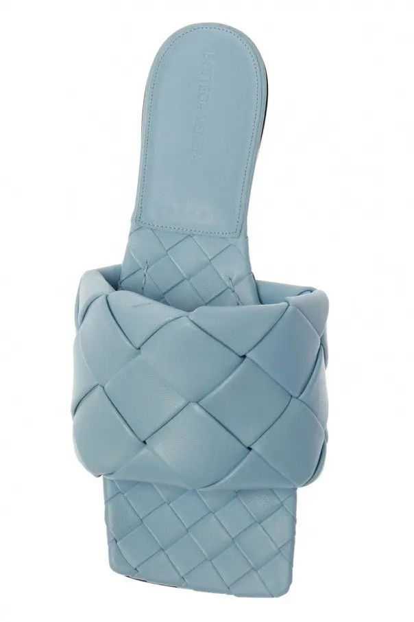 Bottega Veneta o1n1vont1224 Lido Flats in Light Blue Size US 5.5 / IT 35.5 - 6 Thumbnail