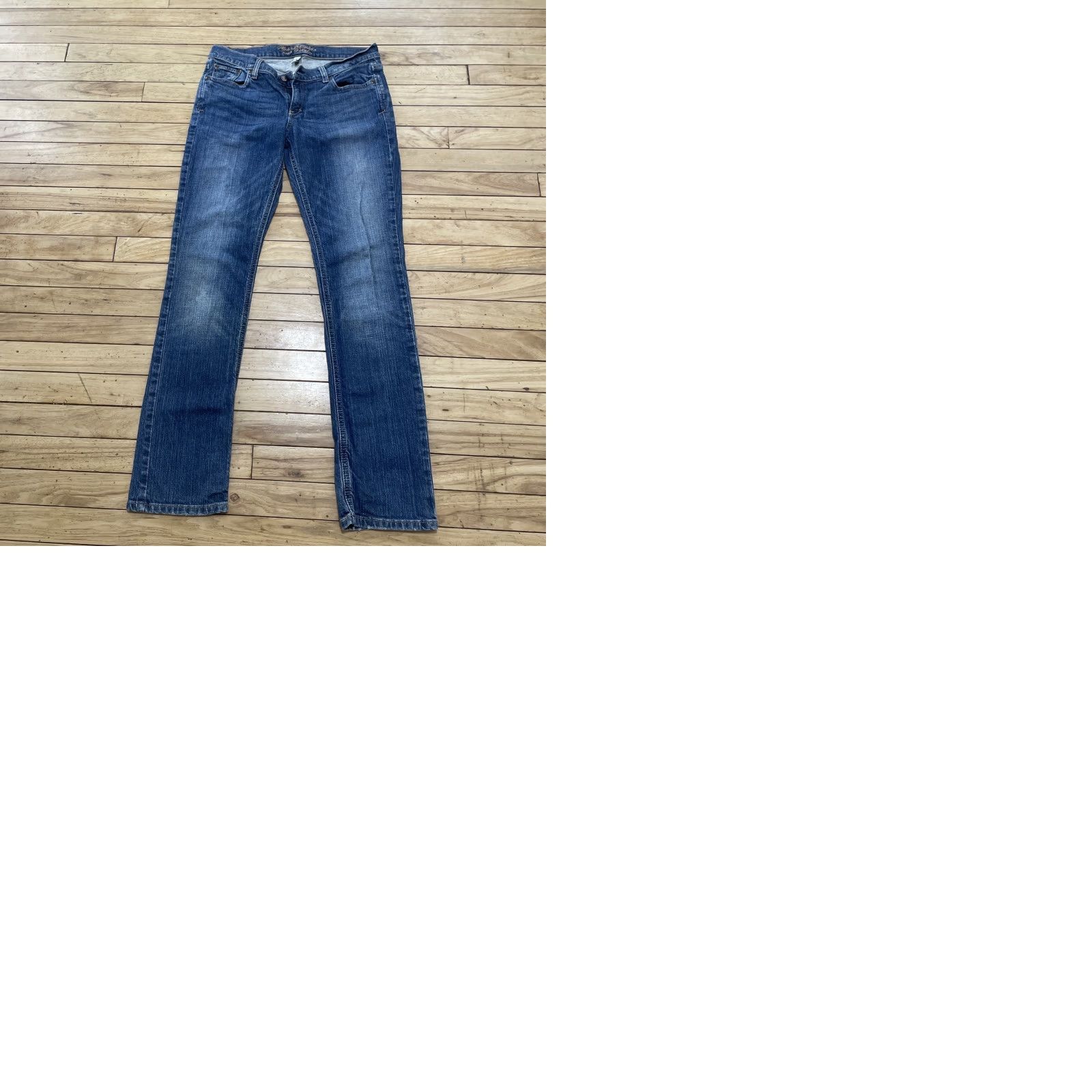 Abercrombie & Fitch VINTAGE Abercrombie & Fitch Erin Low Rise Jeans Women 8 R Vintage Y2K Rare Blue Straight Leg Jeans Size 30" / US 8 / IT 44 - 11 Thumbnail