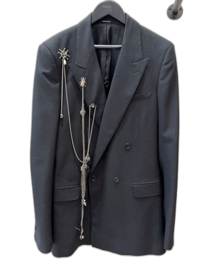 Alexander McQueen Alexander McQueen Black Double Breasted Blazer Size US L / EU 52-54 / 3 - 1 Thumbnail