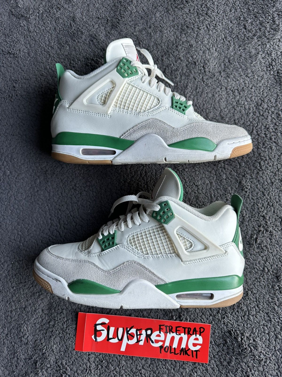 Nike SB Nike SB x Air Jordan 4 Pine Green used 9/10 SIZE 10US NO BOX Size US 10 / EU 43 - 2 Thumbnail