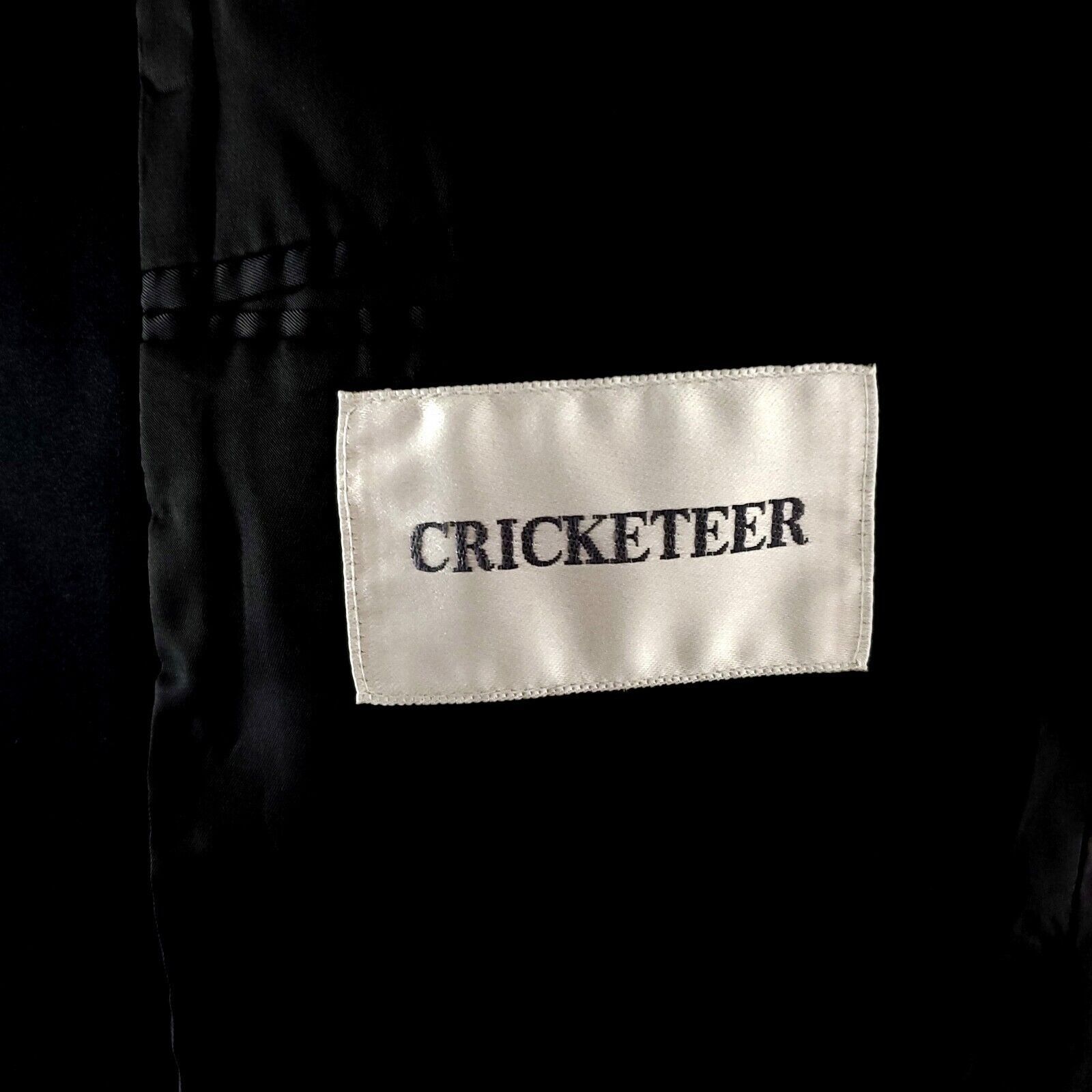 Vintage Cricketeer Wool 1 Felt Button Tuxedo Jacket 40R Black Size 40R - 7 Thumbnail
